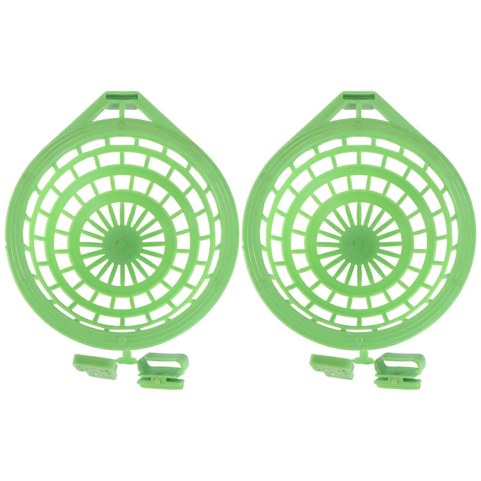 2PCS Green Plastic Bird Nest Basin for Homing Pigeons Practical and Functional