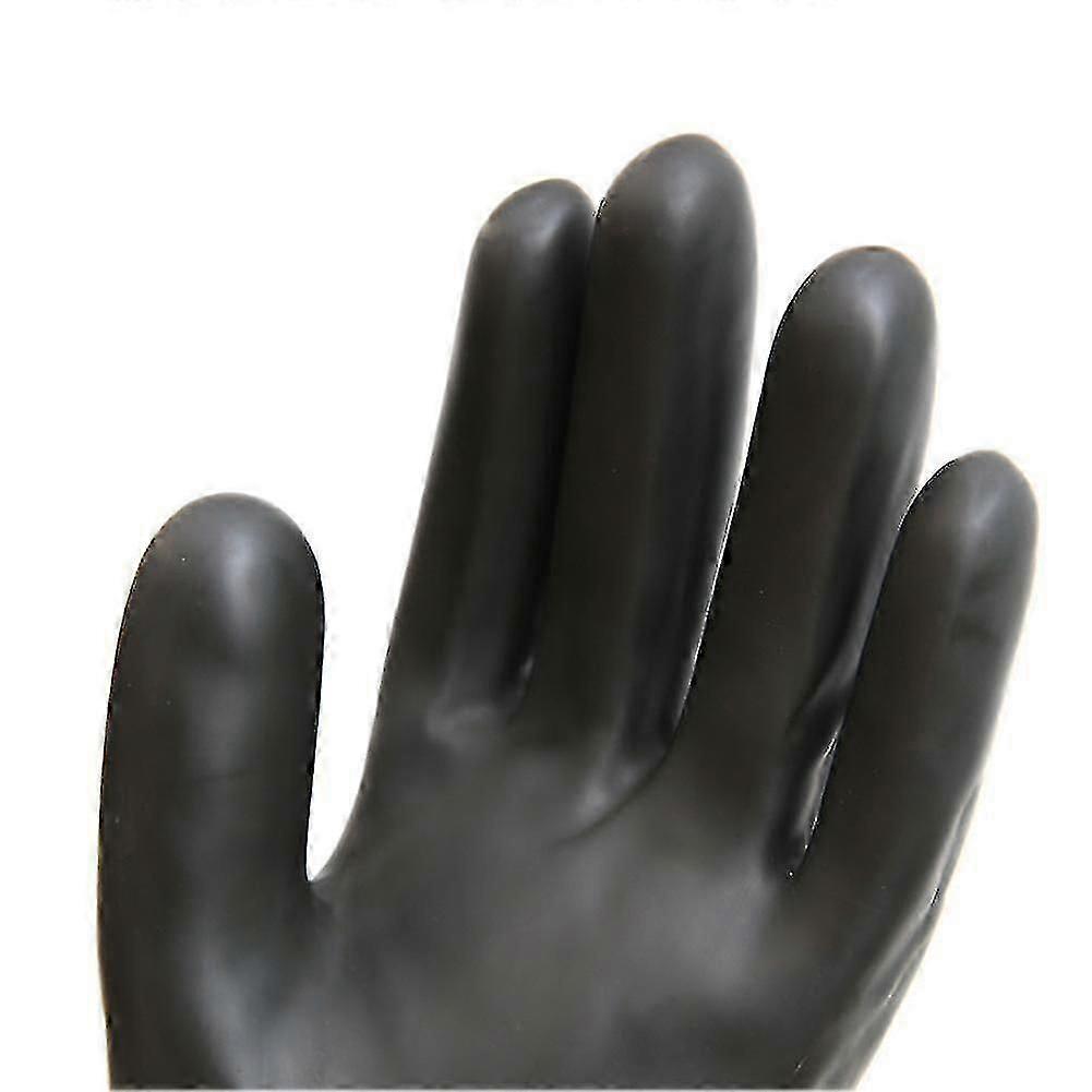 Schwarze Latex Stulpen 55cm Handschuhe Industriell Neu Neu. Langarm
