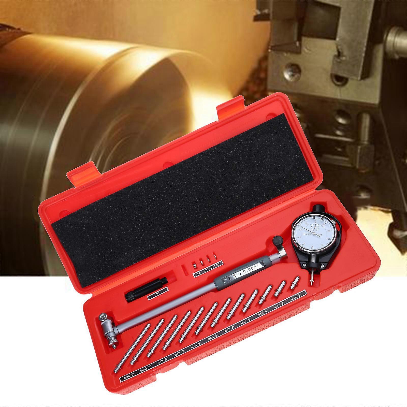 Dial Bore Gauge Set 50-160mm (1.97-6.23") - 0.01mm Precision Internal Measuring Tool