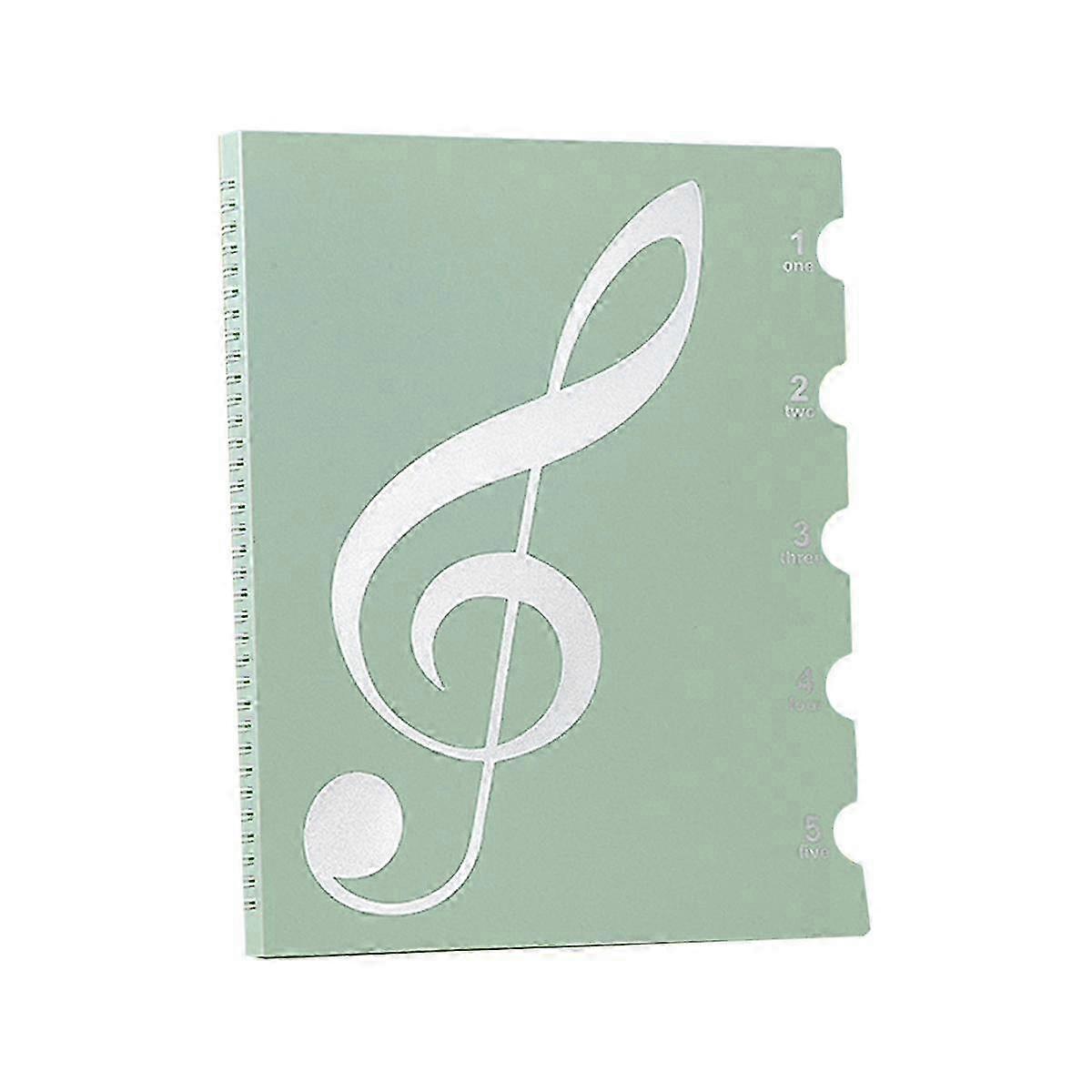 Sheet Music Folder, 60 Pages, Sheet Music/Holder,Fits Letter Size A4, Writable & Detachable Choir F