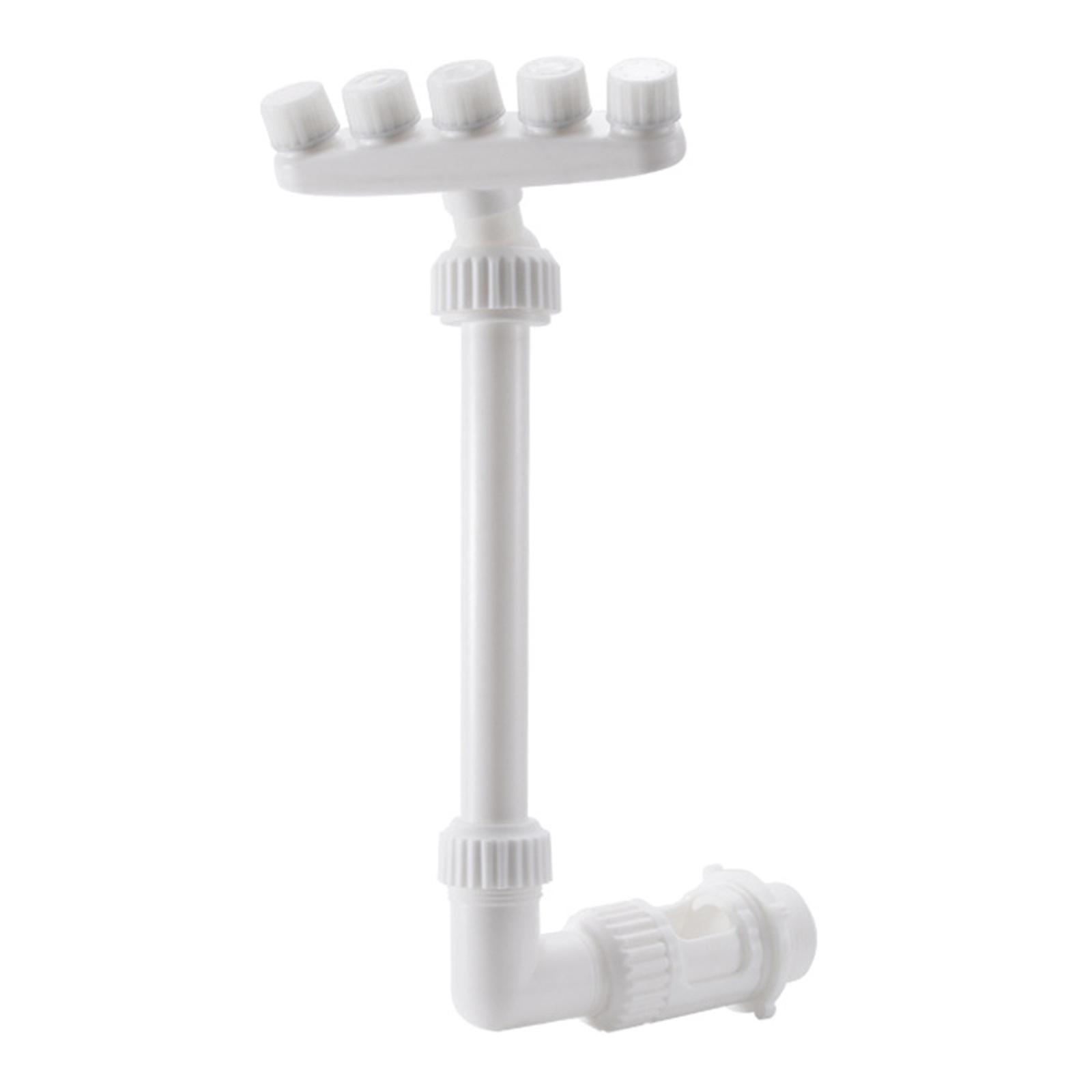 Swimming Pool Water Fountain with 5 Nozzles Adjustable Pool Sprays Coolers Pool Waterfall Sprayer for Fish Pond Garden