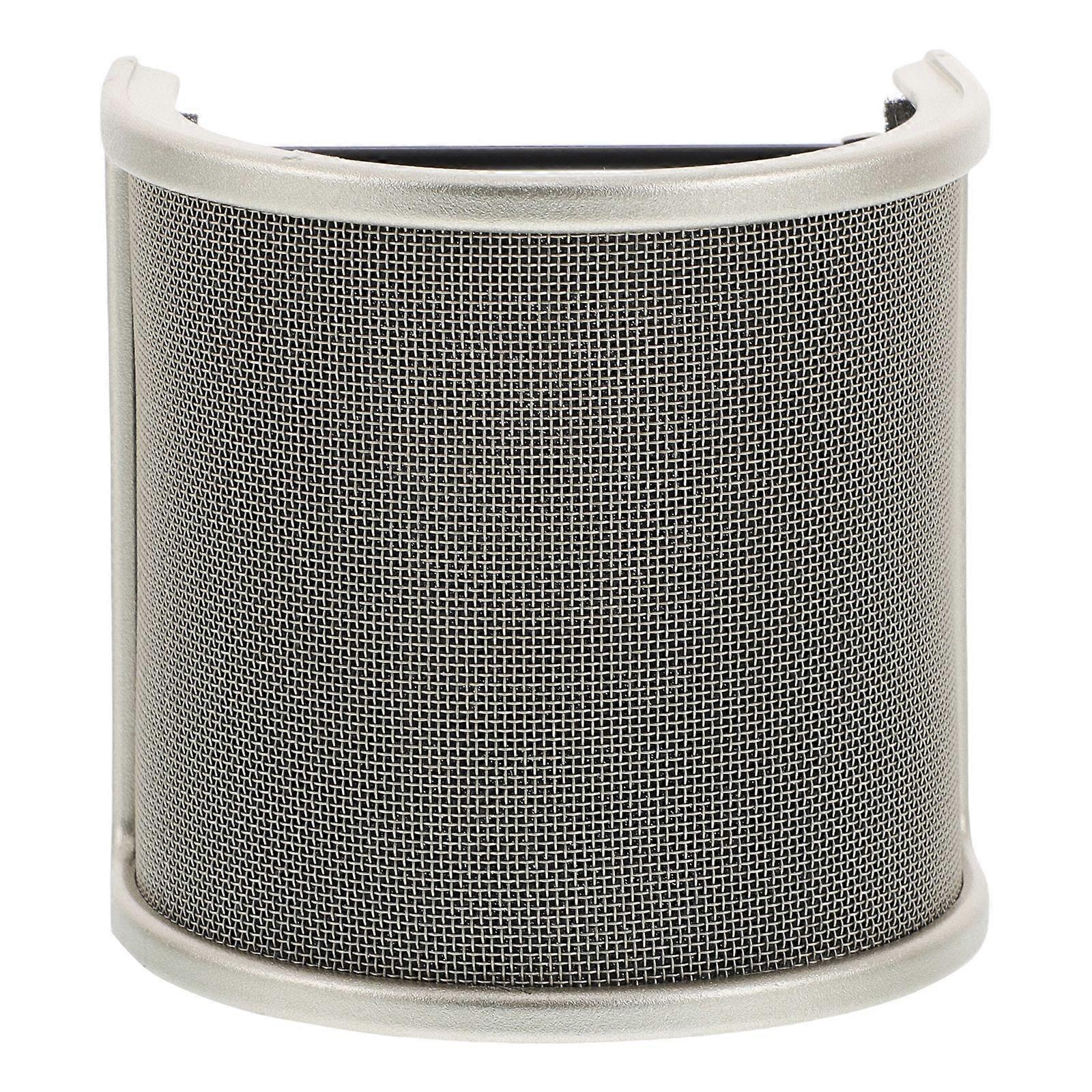 U Shaped Microphone Windscreen Shield For Handheld Mic Recording Pop Filter With Metal Shield Cover Mic Windscreen Cover