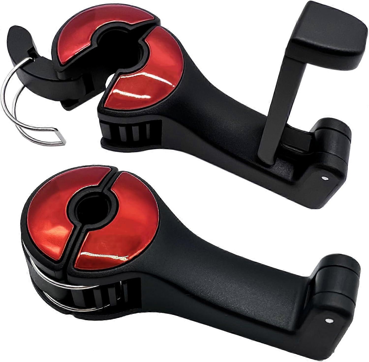 Car headrest hook storage for hanging clothes, hbags