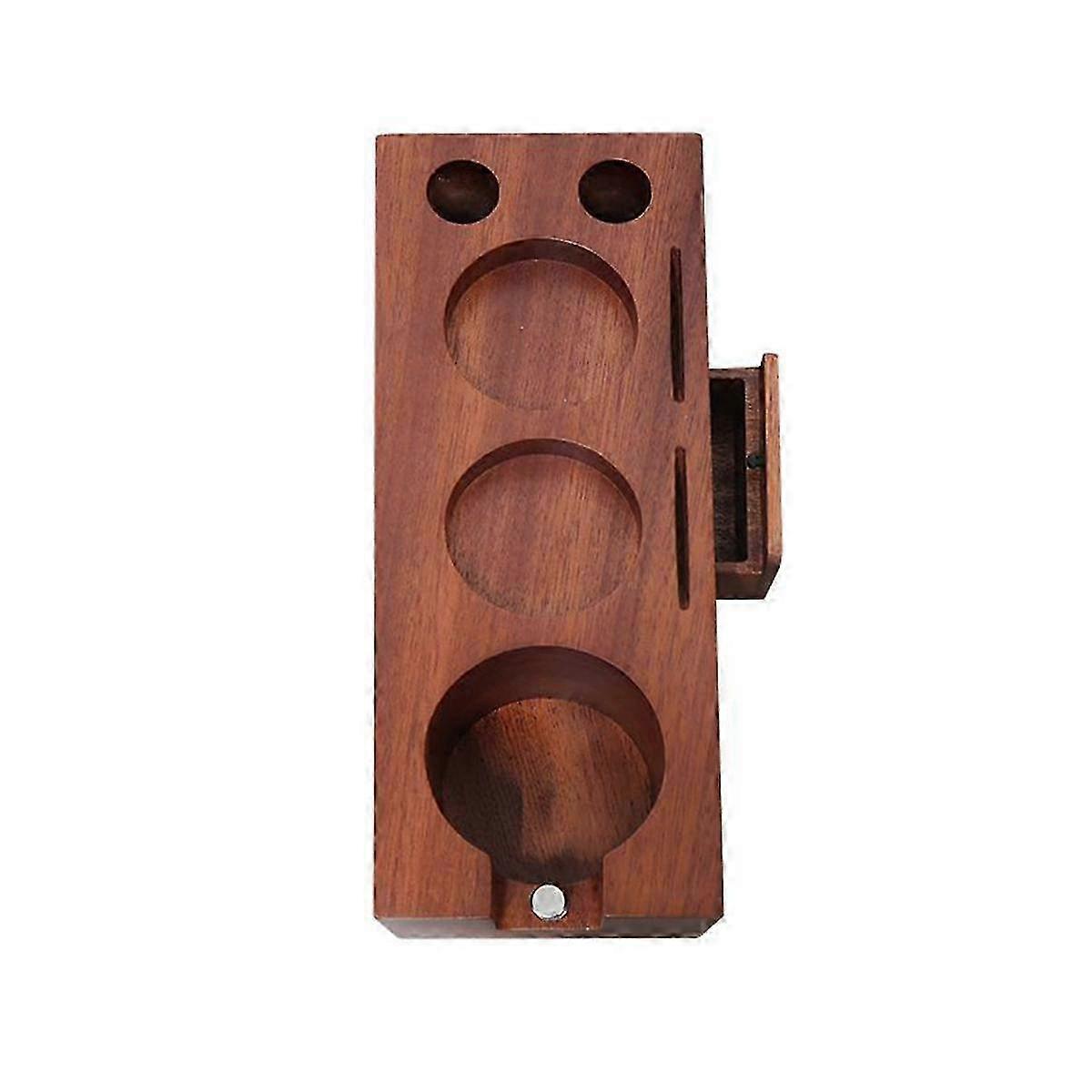 Espresso Tamper Holder Base for Coffee Countertop Station, Durable Espresso Machine Accessories with Non-Slip Mat