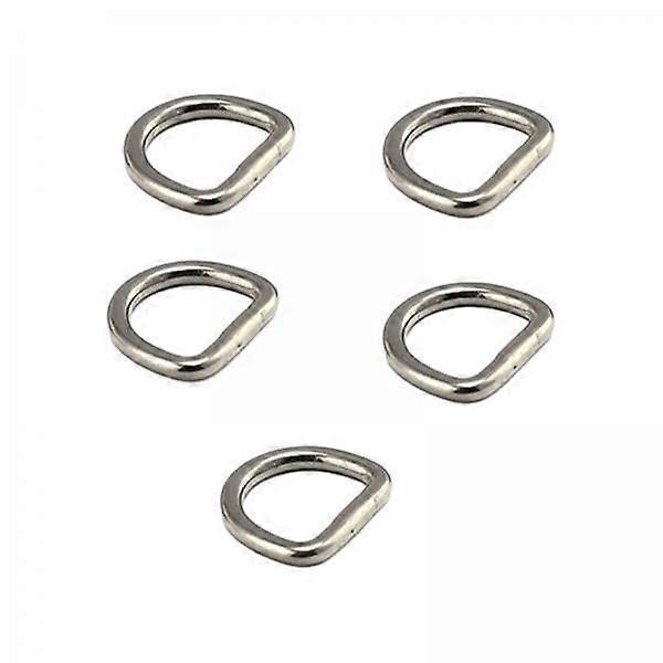4X 5Pcs D Rings Extra Thick for Hardware Bags Ring Straps Ties