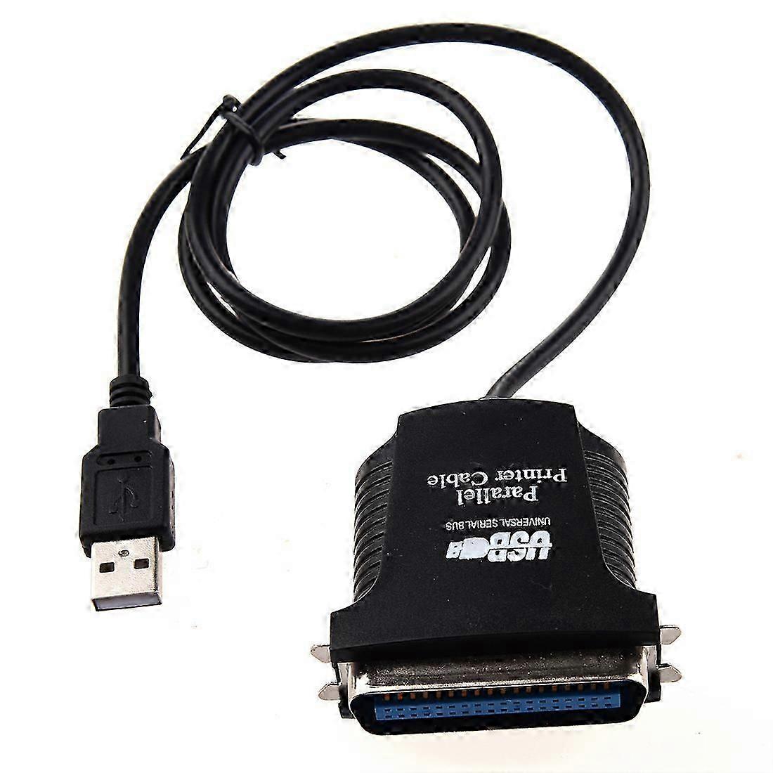 USB-printer parallelle poort 36-pins mannelijke conversiekabel Zwart