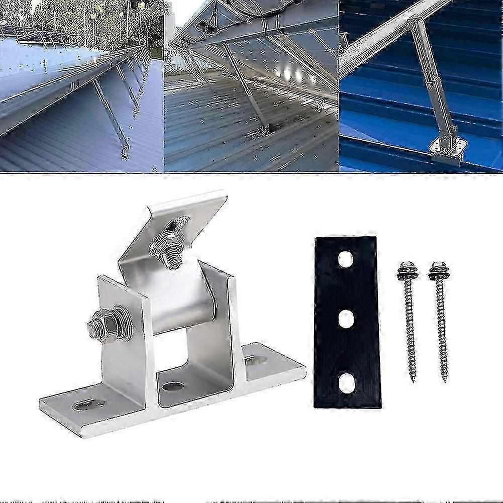 Solar Panel Rotatable Elevation With Angle Bracket Roof Mounting Attachment Photovoltaic Support Solar Panel System Accessories KqK f54