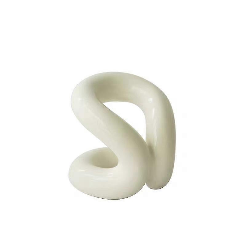 Creative Knot-Design Ceramic Toothbrush Holder - Unique Home Decor