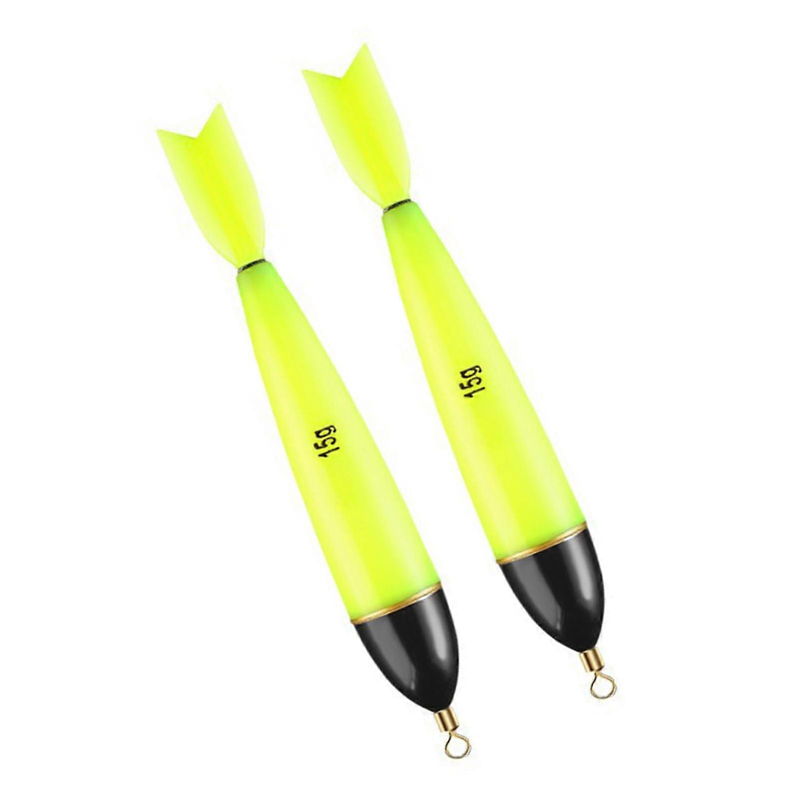 2 x Electronic Bright Fishing Floats Set Electronic Floating Night Fishing Floats by Luminous Floats 15 g