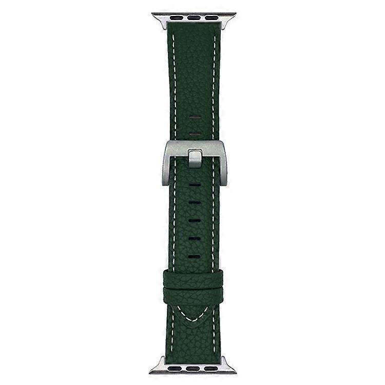 Litchi Texture Leather Band Compatible For Apple Watch Series 10 9 8 7 SE 6 5 4 3 2 1 42mm 41mm 40mm 38mm Watchbands Wrist Strap