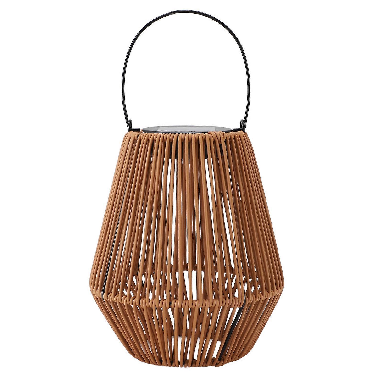 ソーラーランタン屋外吊り下げライトIP44防水ガーデンパティオポーチツリー芝生、庭の小道バルコニー用の装飾的な織りデザイン