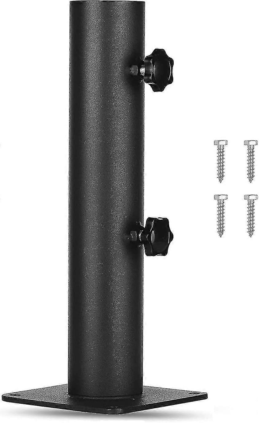 Heavy Duty Square Steel Umbrella Base With Adjustable Knob, Umbrella Holder Suitable for Patios, Docks, and Picnic Tables