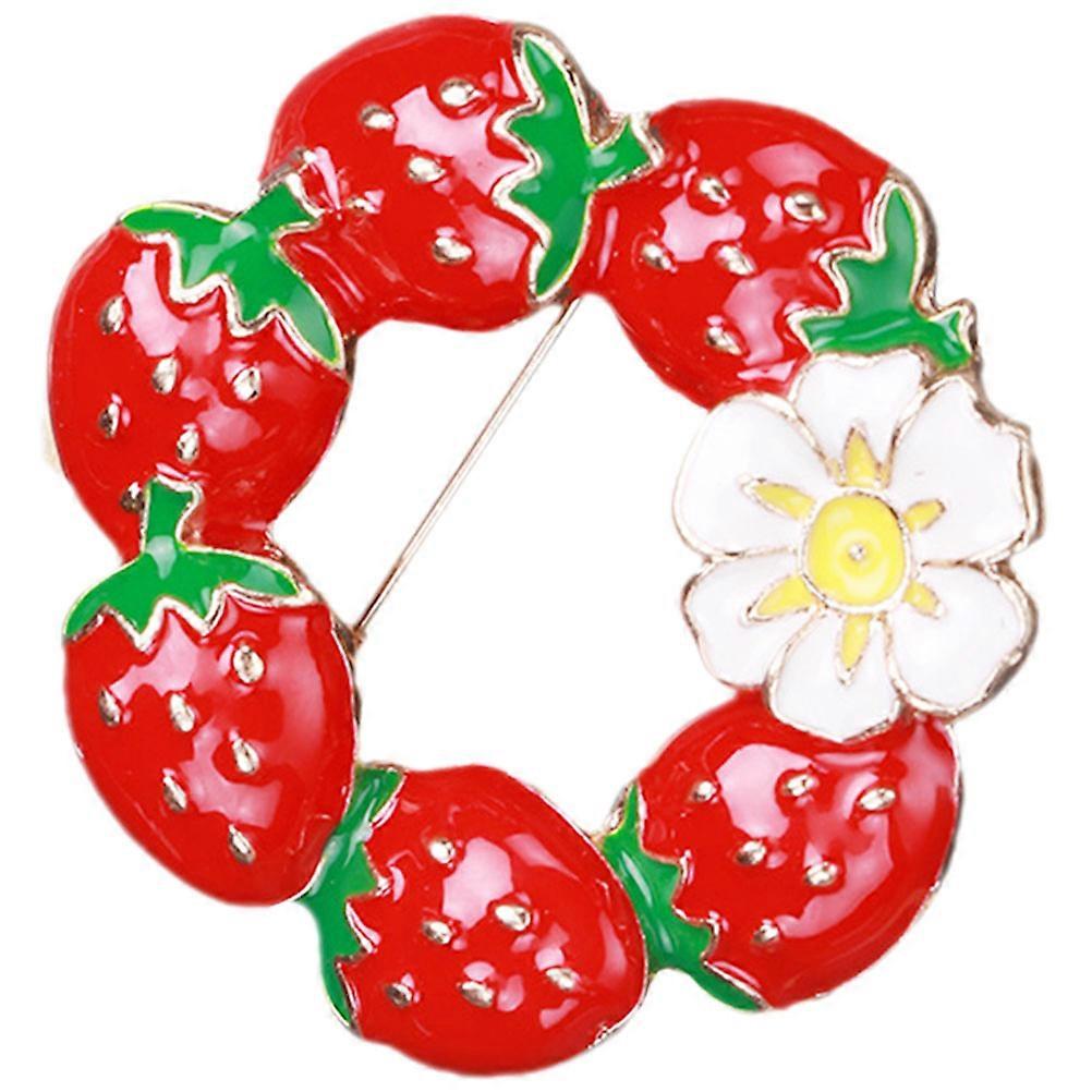 Decorative Strawberry Pin, Functional and Stylish, Enhances Any Ensemble