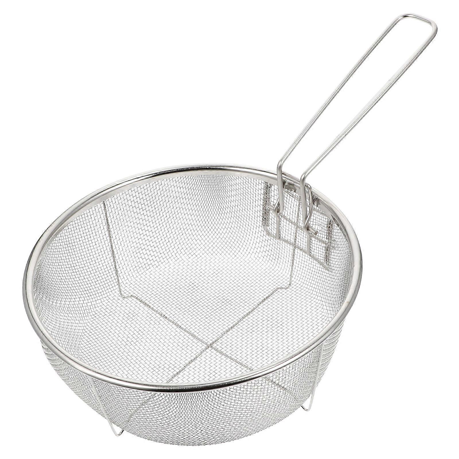 Uniform Drainage Deep Fry Basket Stainless Steel, Versatile Kitchen Companion for Cooking