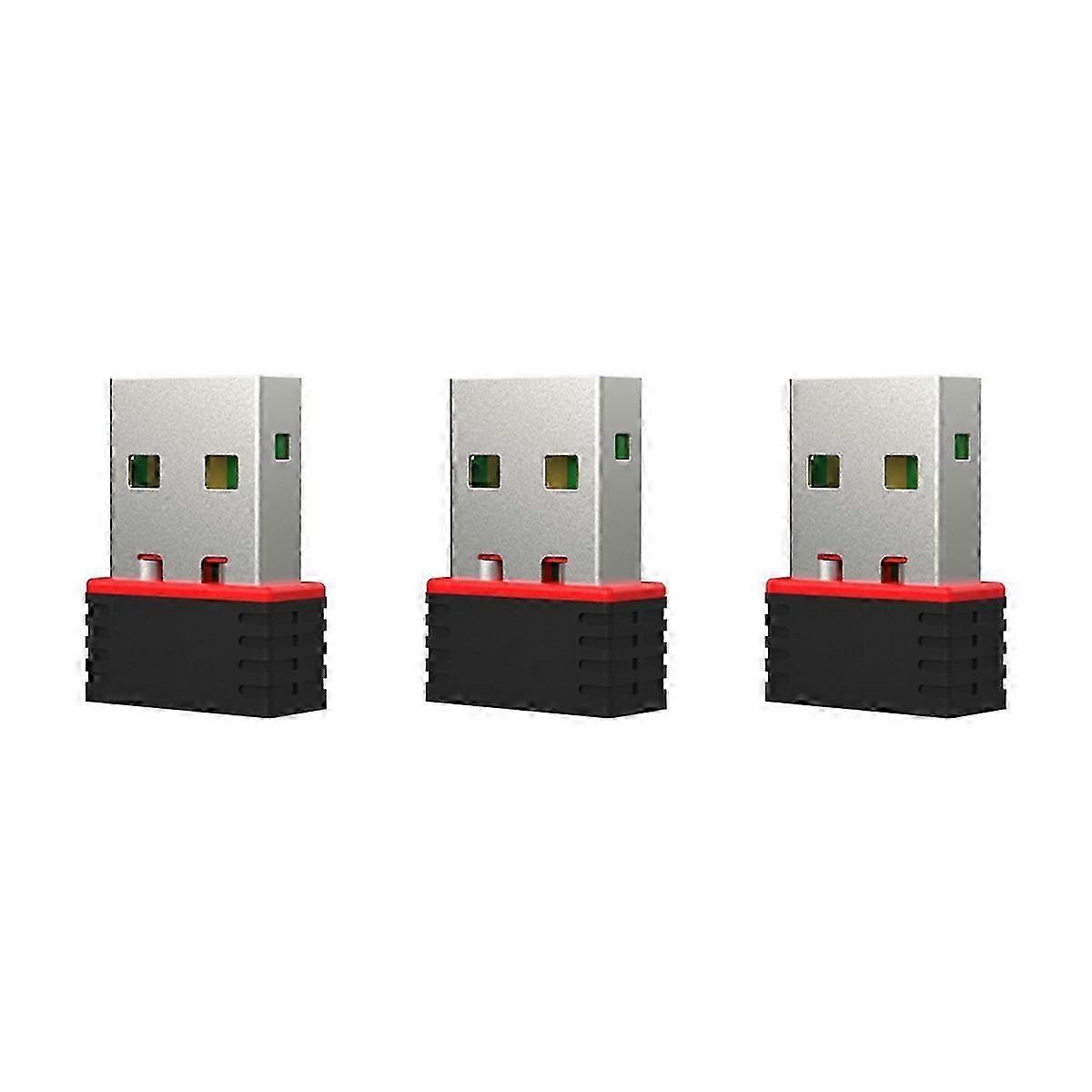 3pcs Mini Usb Wifi Adapter For Laptops Portable Wireless Network Dongle High-speed Internet Connectivity Accessory