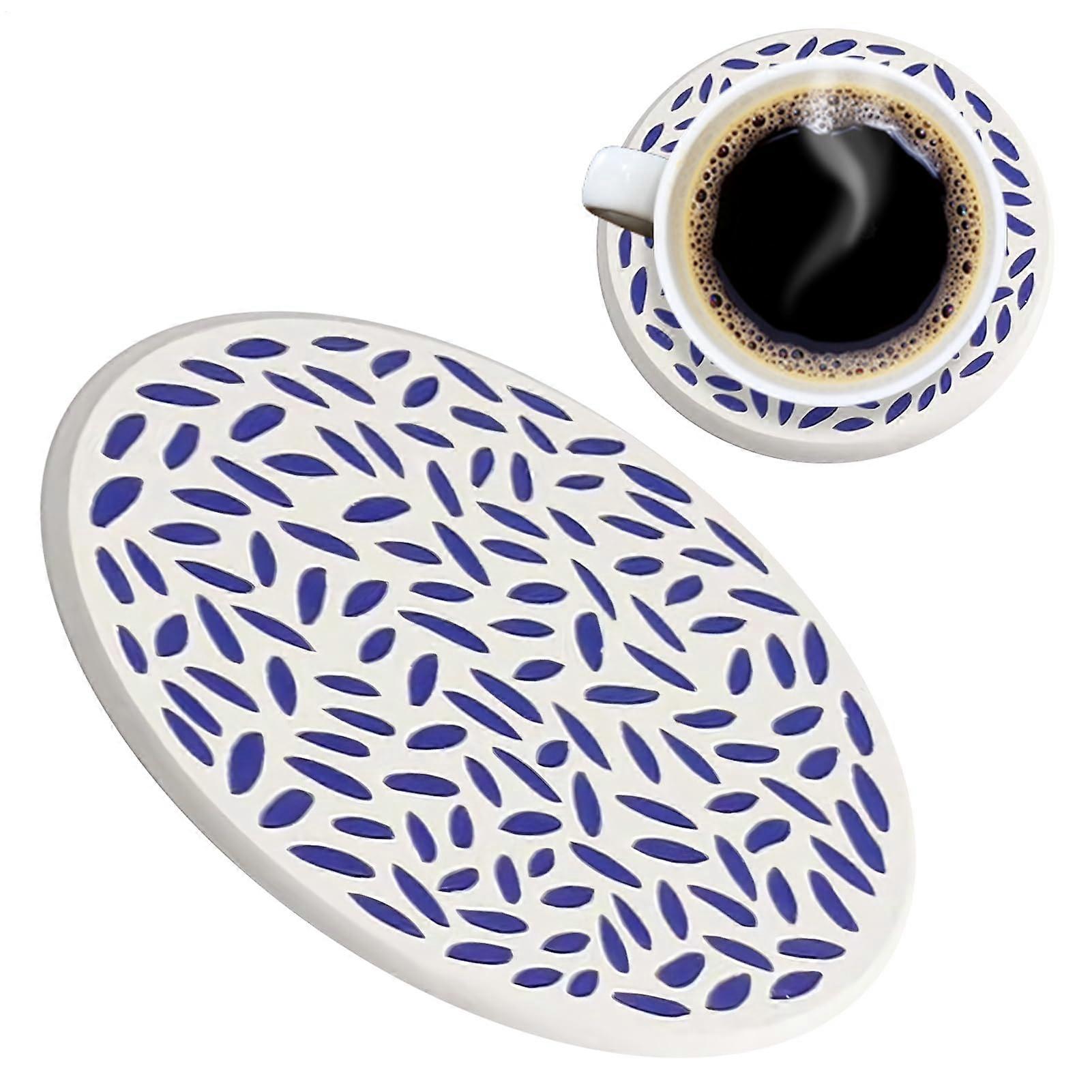 Getränkeuntersetzer Absorbent Coaster Set With Suction Soap Holder For Teapot And Cups Desk Entryway Bathroom Kitchen