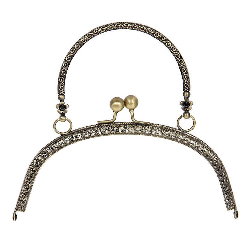Sewing Craft Clasp Lock, Retro Curved Metal Frame Suitable for DIY Purses