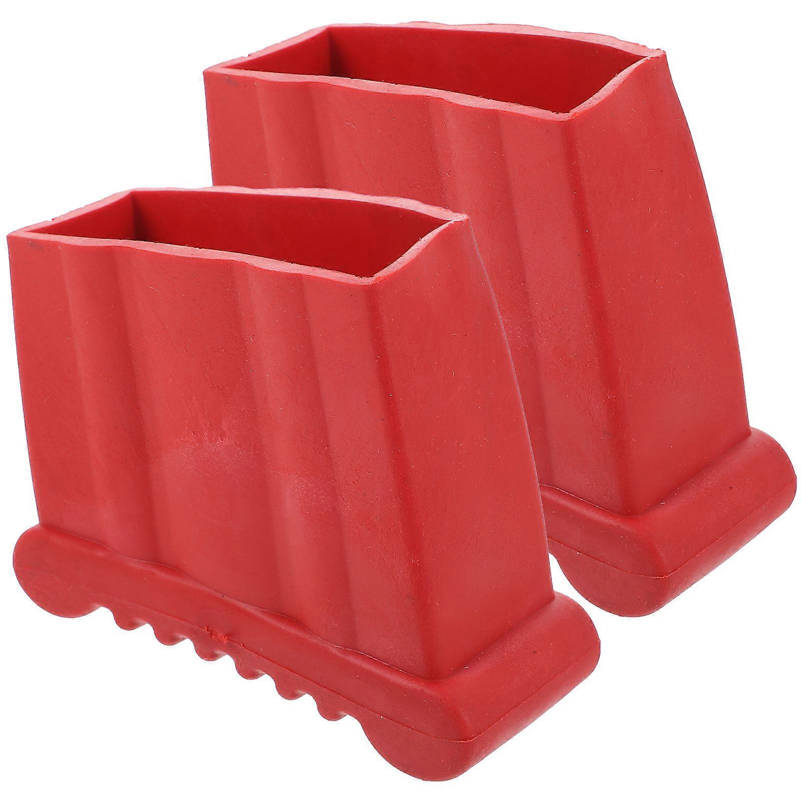 Ladder Foot Cushion Pads 2pcs Durable Rubber Non Slip Lightweight Easy Install Replacement Parts