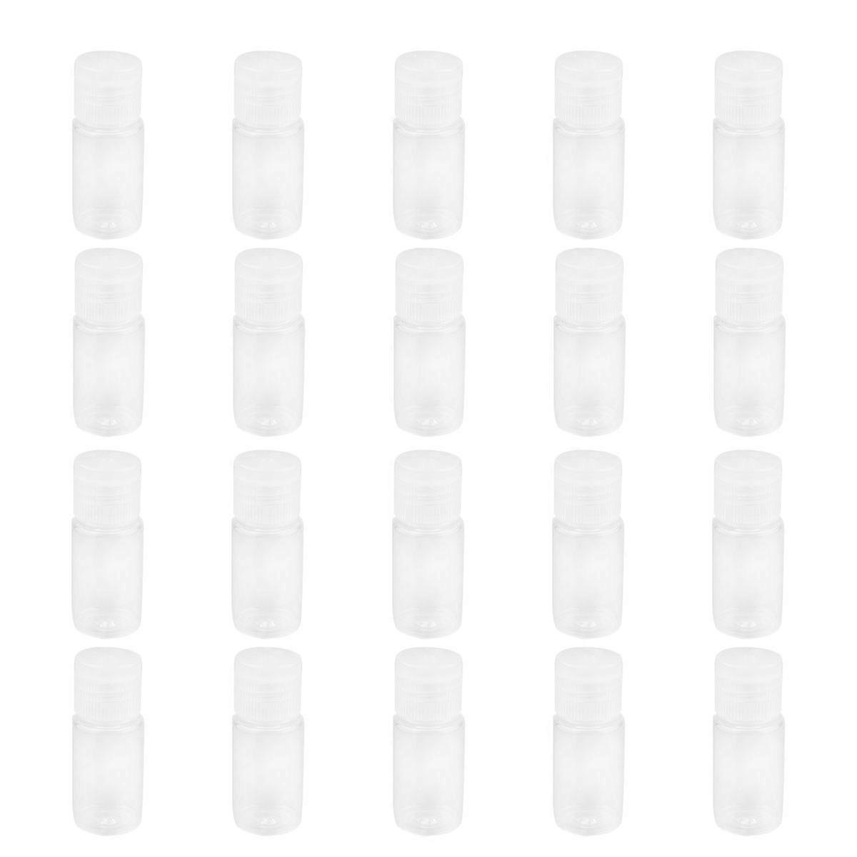 Shampoo Travel Bottles Reusable Square Transparent Plastic Empty Bottle For Women 20Pack