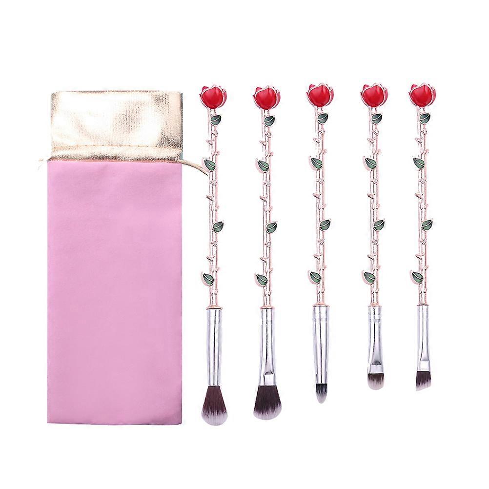 Unique Cosmetic 5Pcs Makeup Brush Set for Makeup Use in Assorted Color