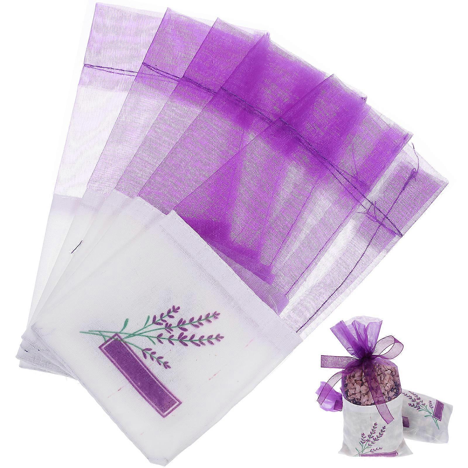 25pcs Empty Lavender Bags, Floral Print Fragrance Pouch Sachets for Relaxing and Sleeping