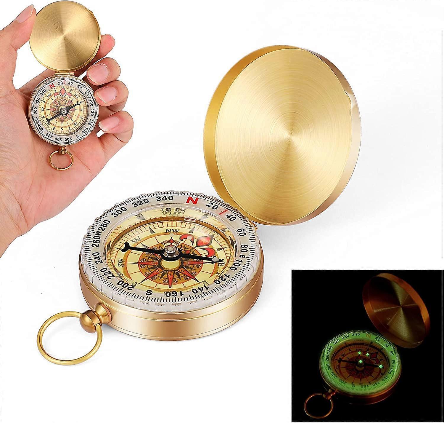 Vintage Compass, Pocket, ,, Luminous Military Compass