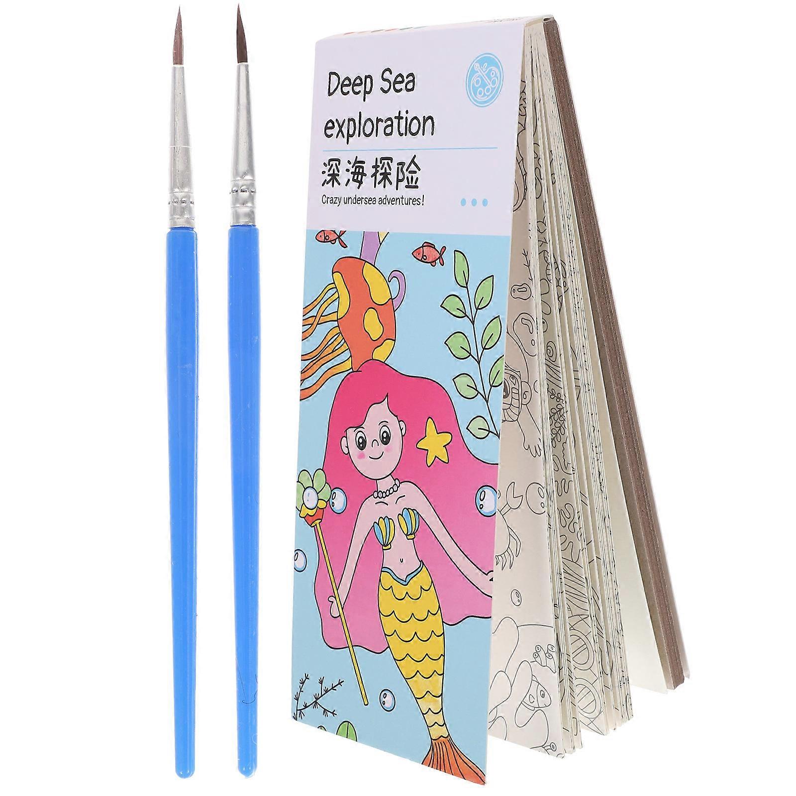 Drawing Book For Kids Watercolor Coloring Book Classroom Activities HandEye Coordination Assorted Color 1Set