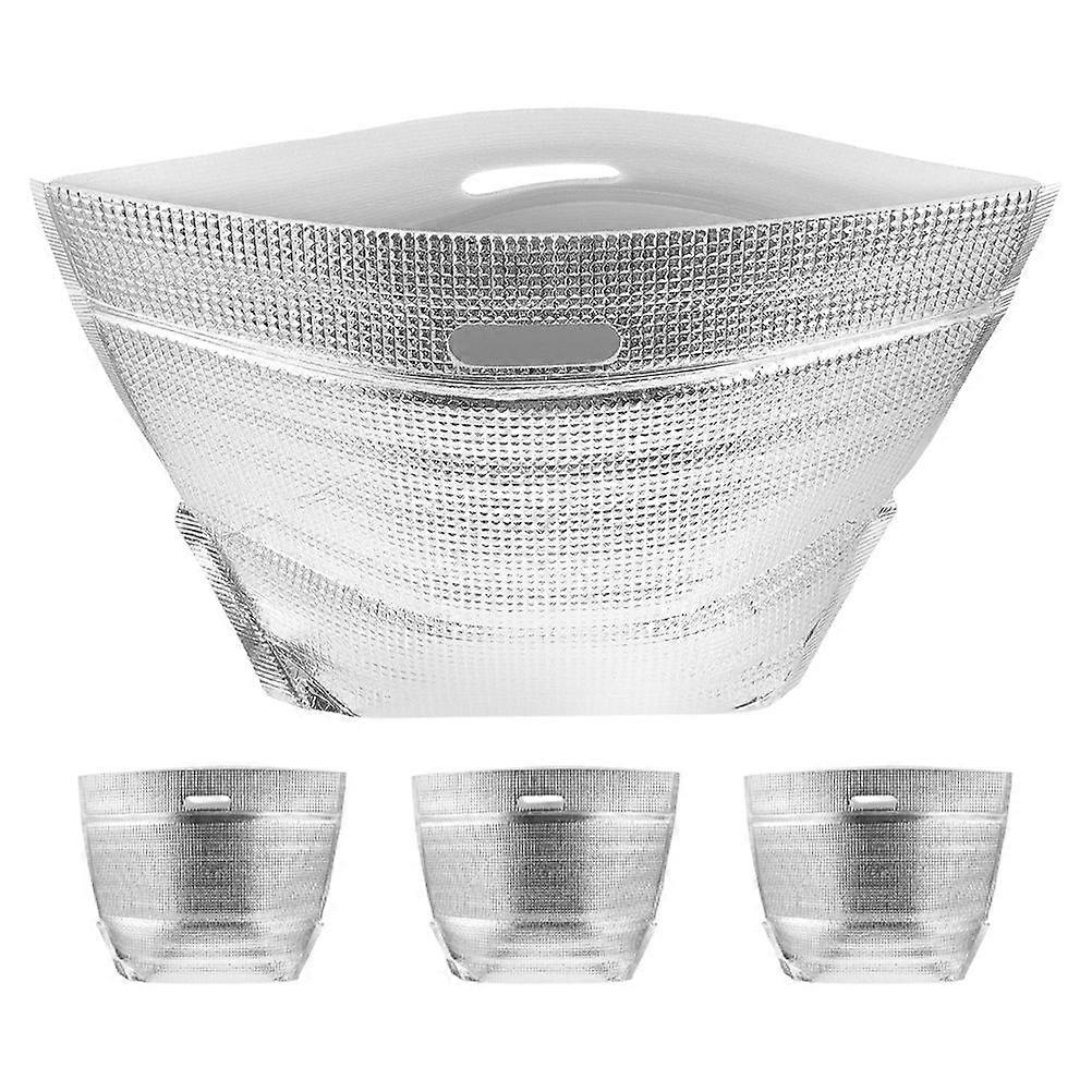 Cooling Performance Thermal Bags Insulated Food Carrier Camping Sandwich Snacks Groceries 42.00X31.00X16.00CM Silver