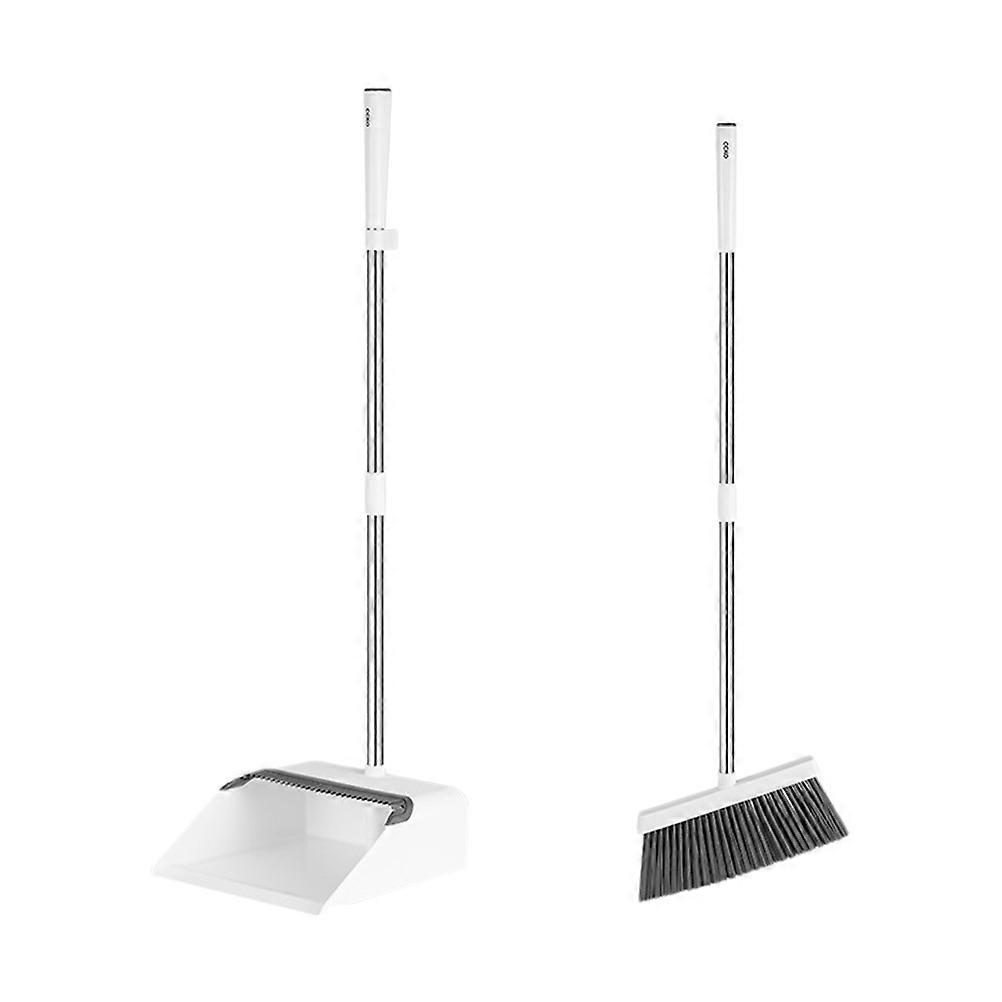 Broom with Dustpan Multifunction Household Cleaning Brush Indoor Use 88.3x25.5cm Debris and Dust Removal 1 Set