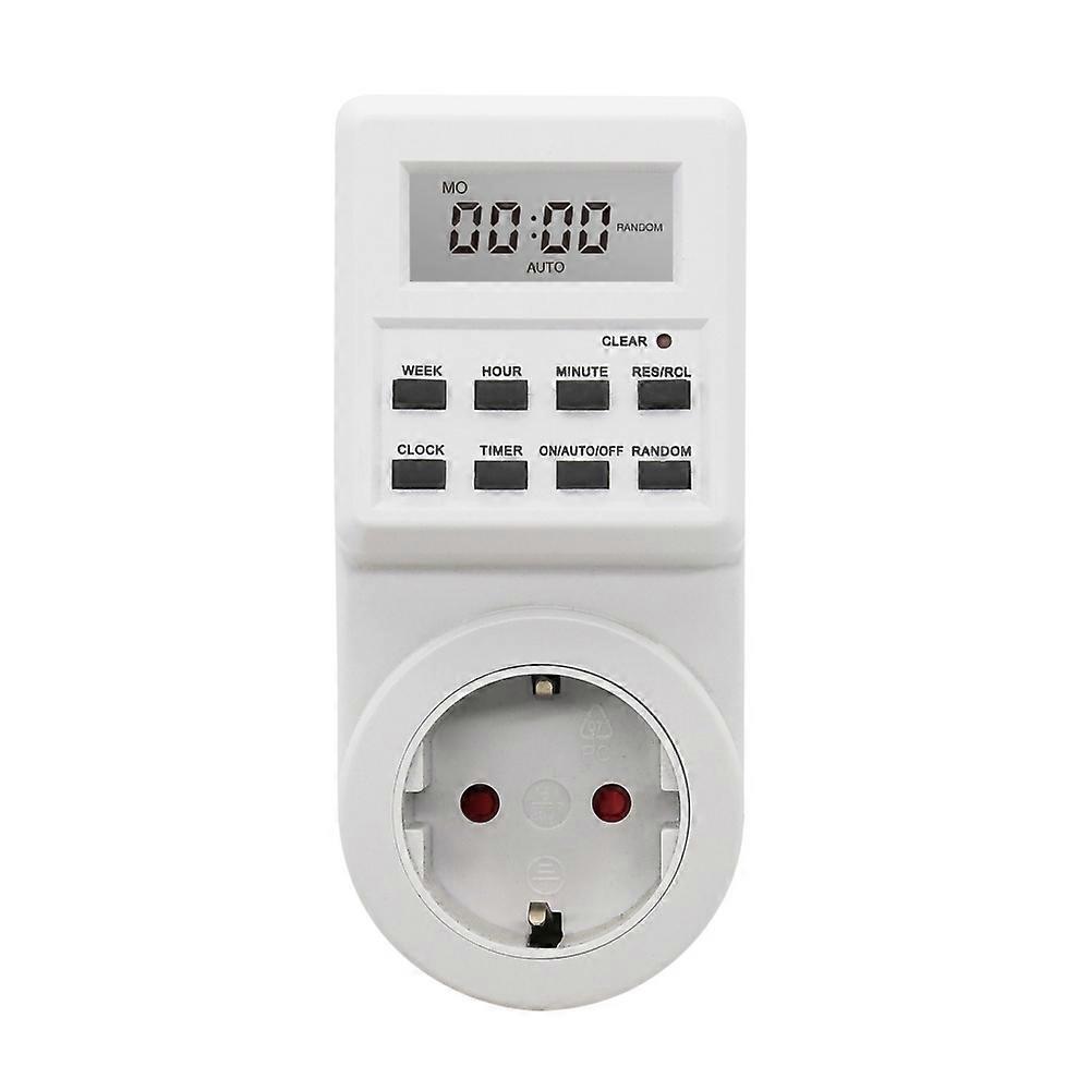 European standard small screen timer switch smart socket