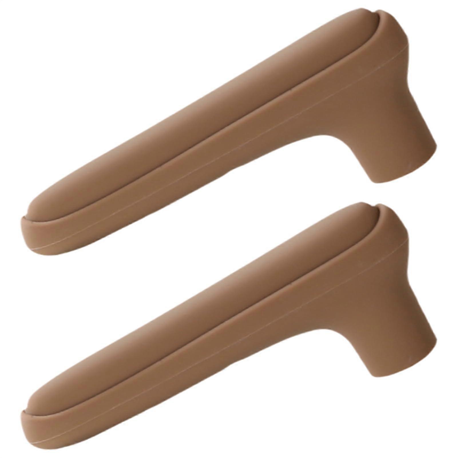 Door Handle Protector Set of 2 Silicone Flat Lever Covers for Bedroom Bathroom Child Safety Lock 4.3x2.5 Inches