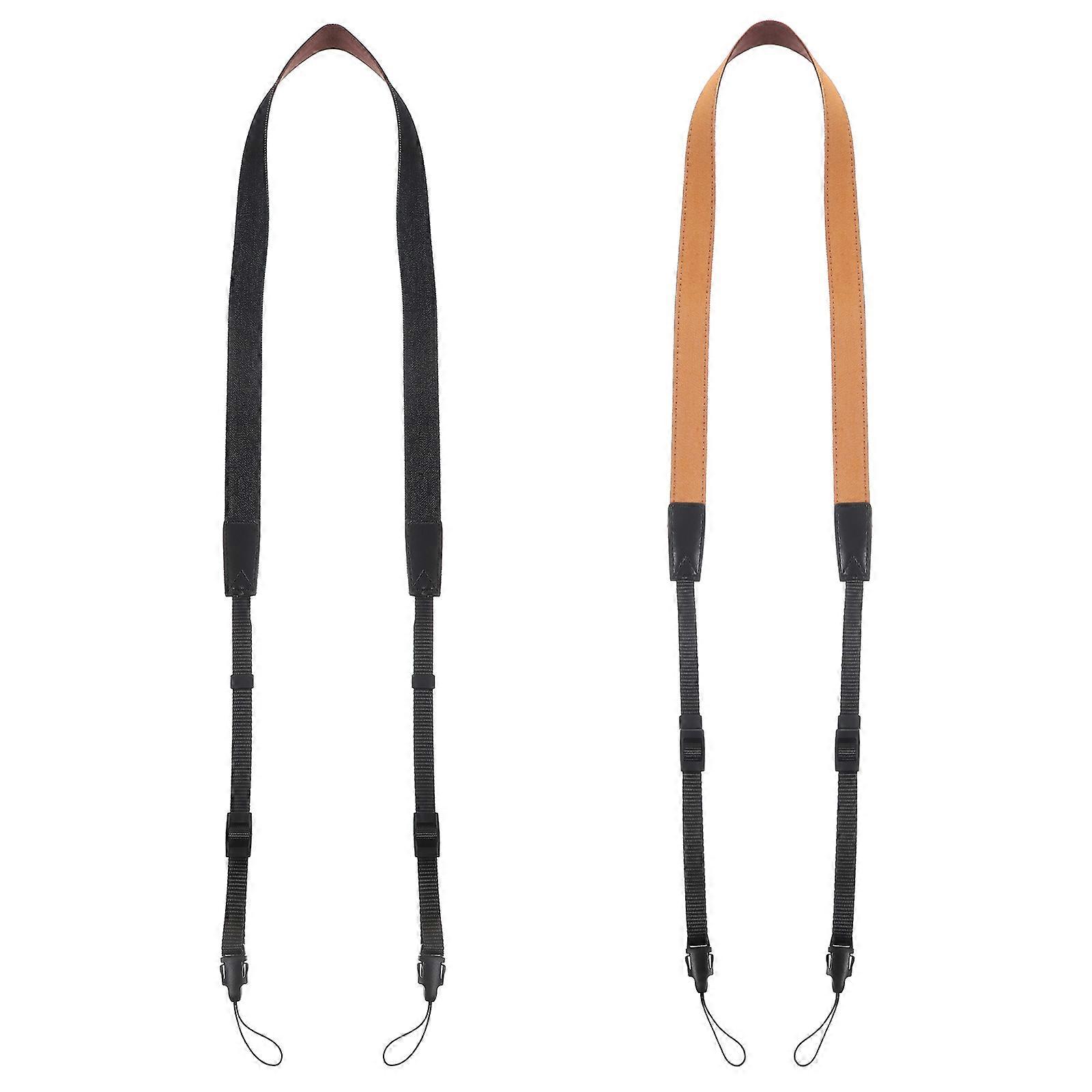 Camera Strap Neck Adjustable Prevent Camera Dropping Quick Release Protective 2Pack For Dslr Camera Outdoor Use