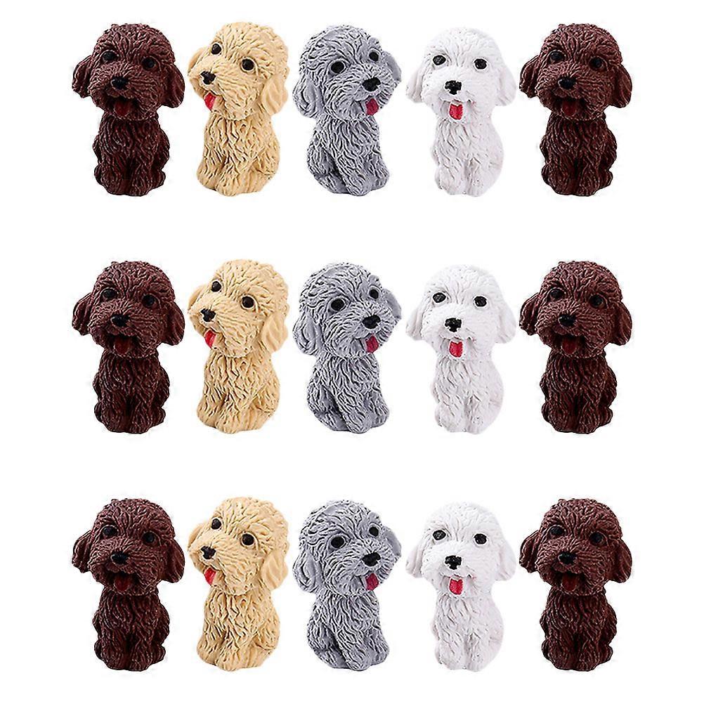 Cartoon Eraser 16Pcs Assorted Color Durable Long-Use Material for Students Rubber Eraser