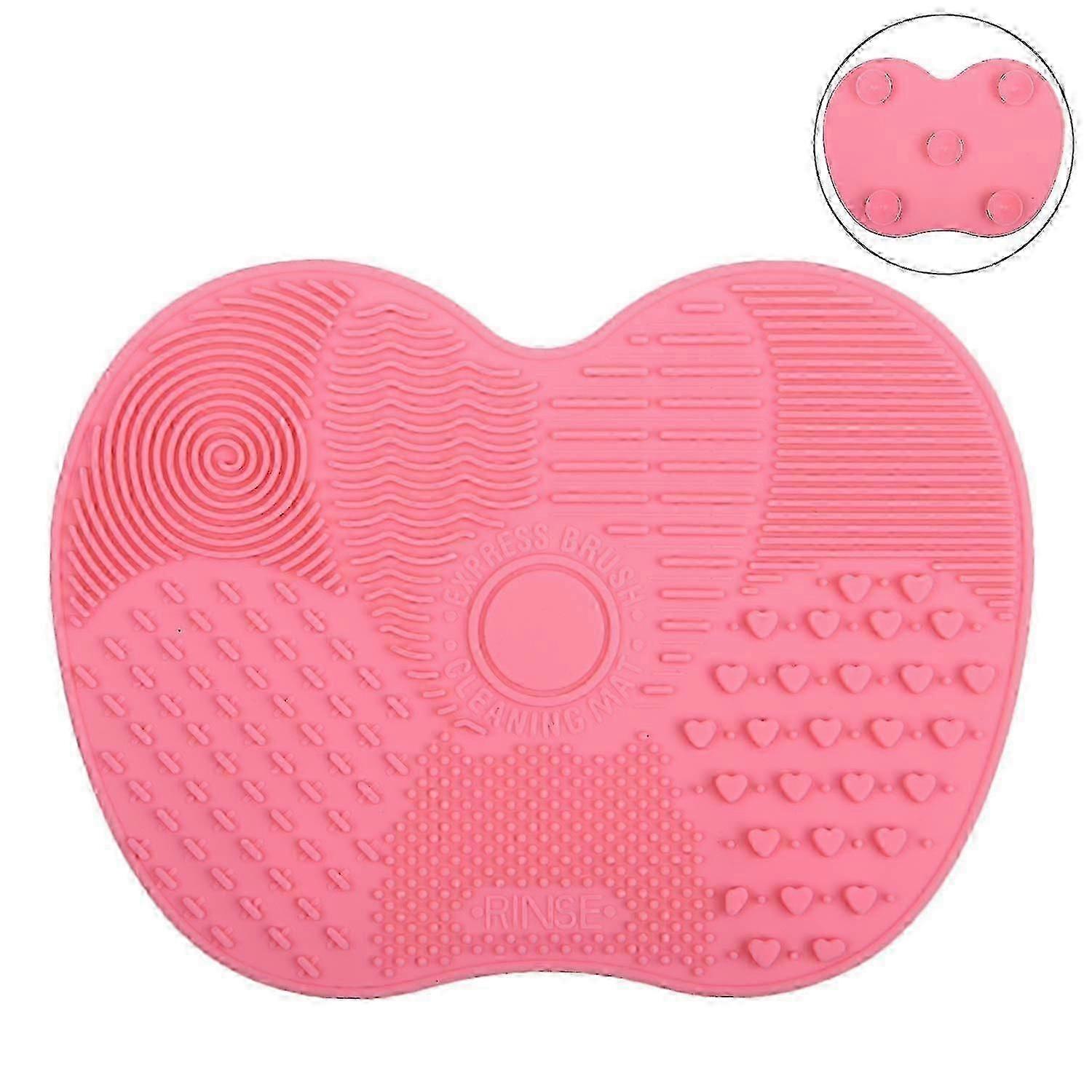 Portable Silicone Makeup Brush Cleaning Pad with Suction Designed for Efficient Brush Cleaner Mat