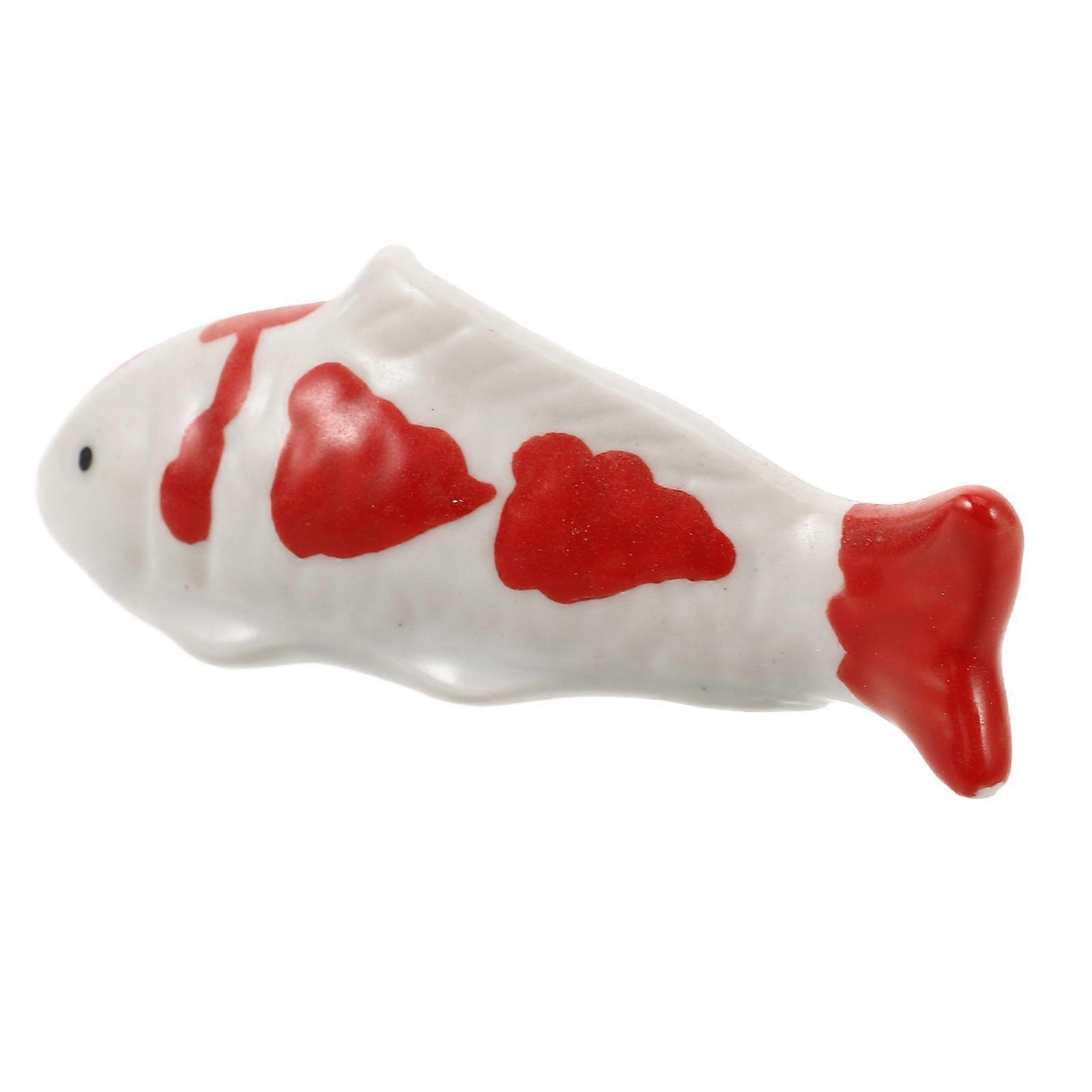 Ceramic Koi Fish For Garden Floating Fish Tank Decorations Large Assorted Color 1Pcs