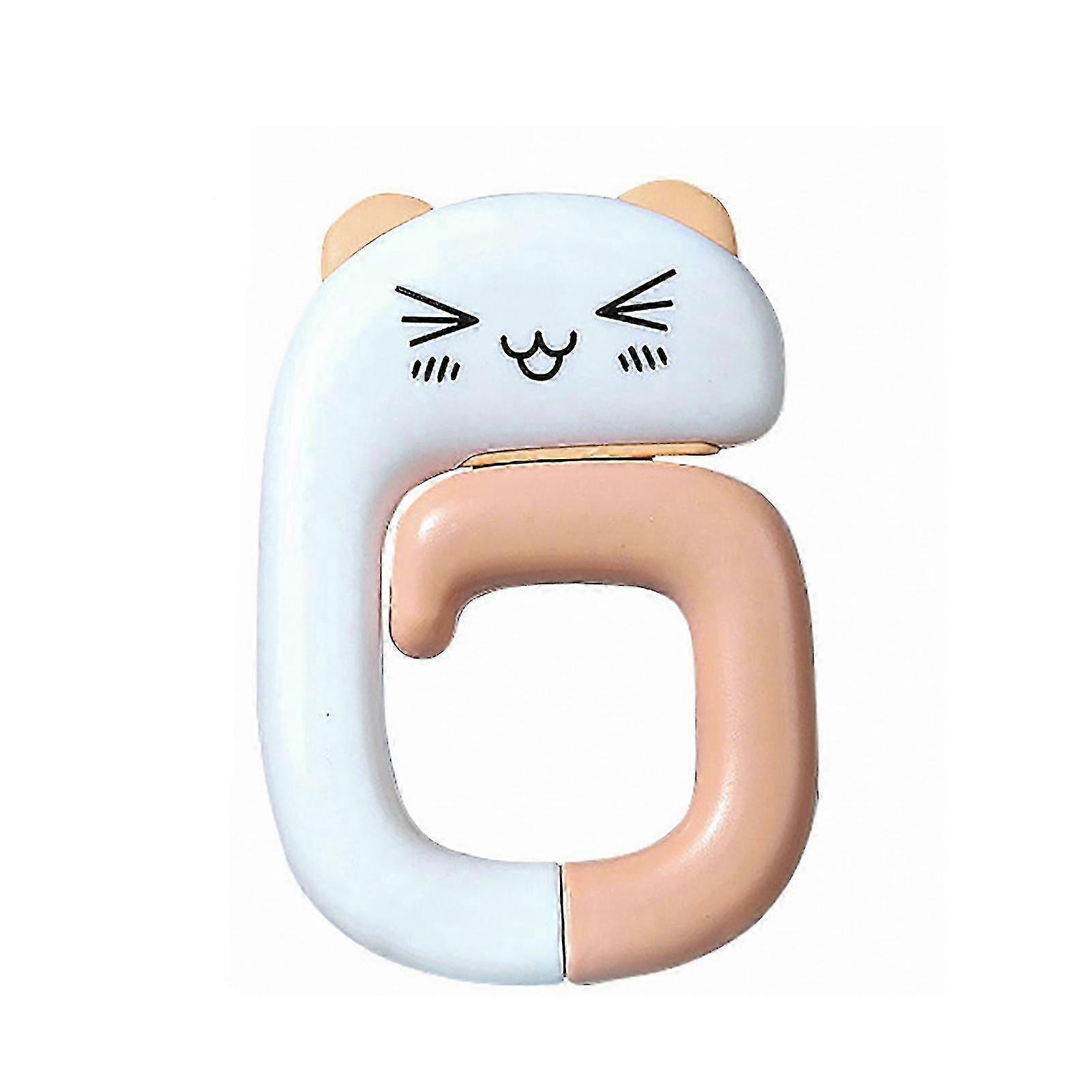 Foldable Cartoon Pattern Desk Bag Hook for Easy Decoration and Space Organization - No Punching Needed, Anti-slip Practical Hook