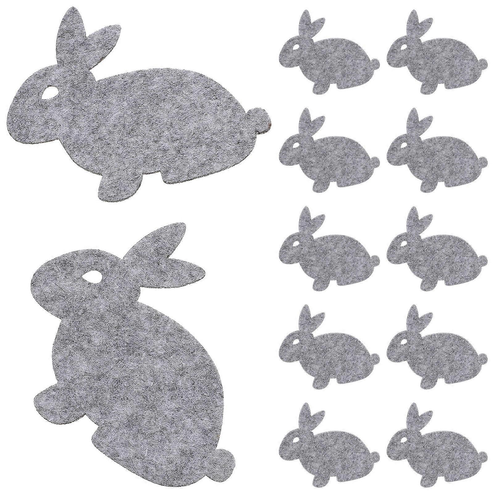 Dinner Placemats Bunny Coasters Grey Color Rectangular Shape For Hotel Use 12Pcs