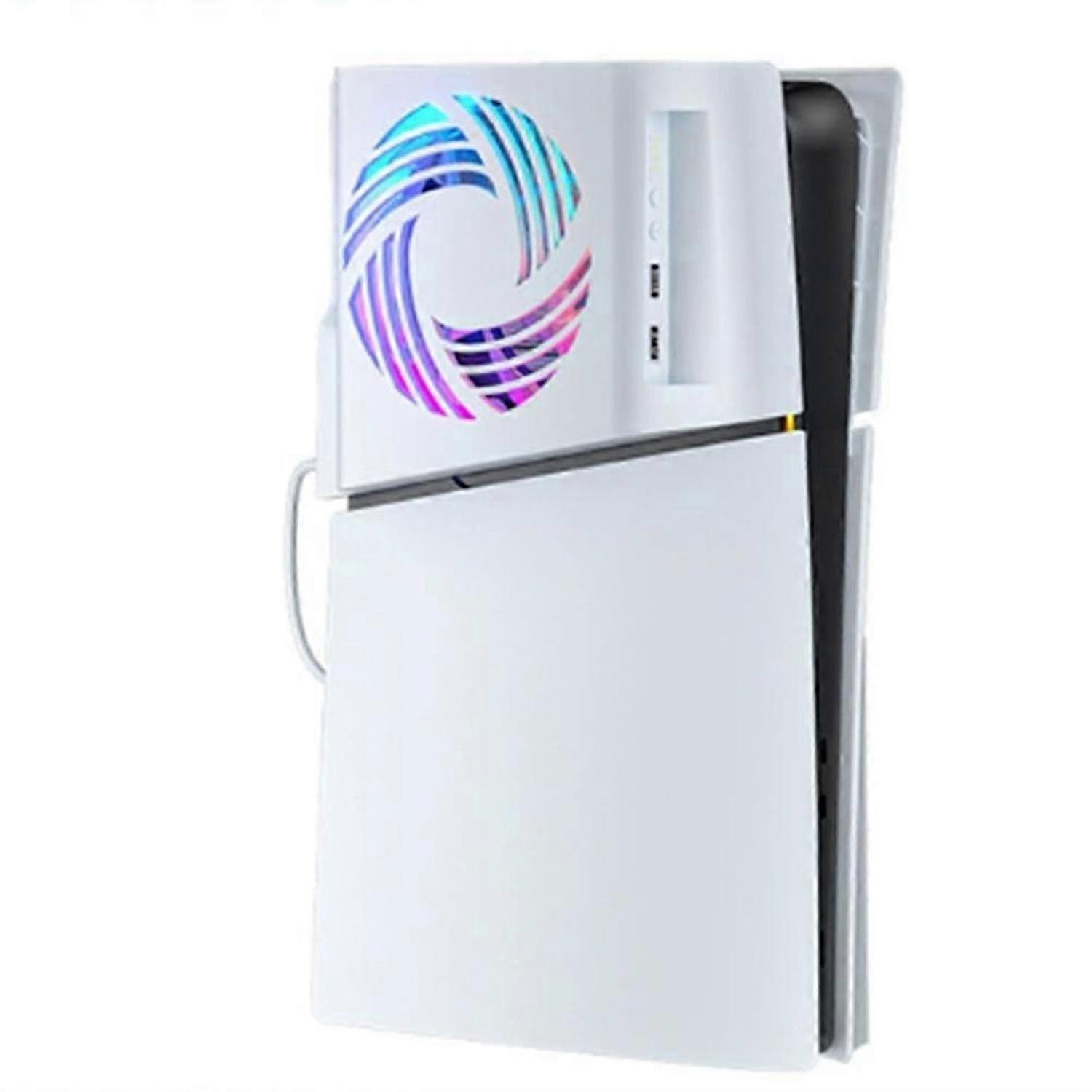 For PS5slim Temperature Control Cooling Fan Host Optical Drive Version Digital Version Universal RGB