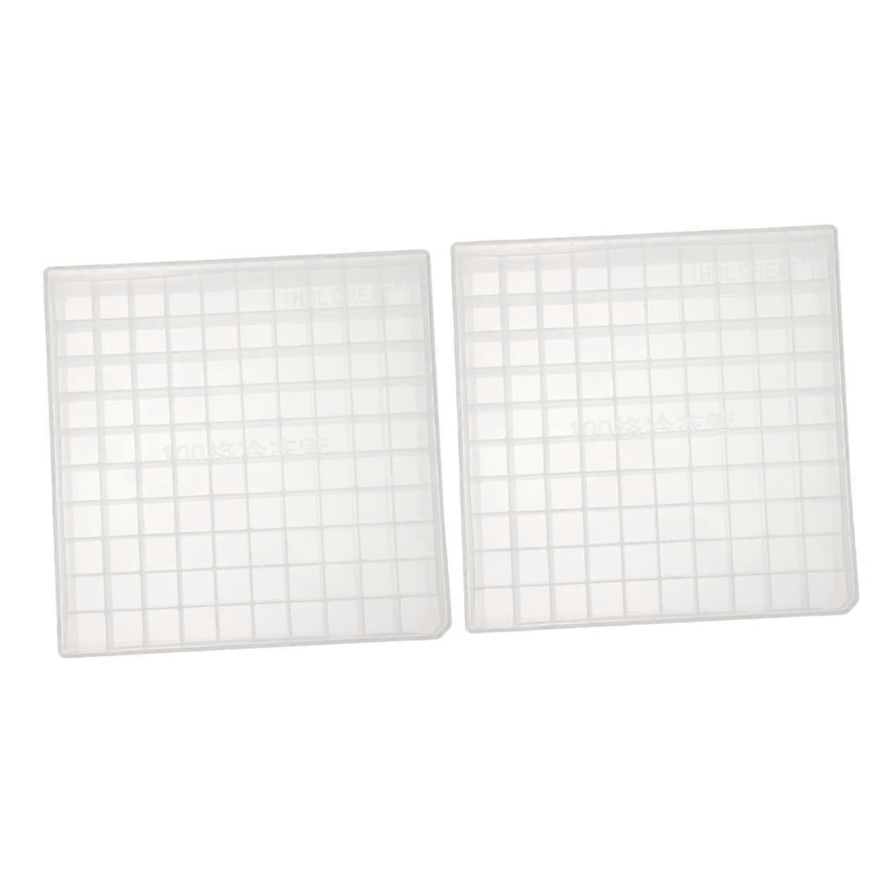 2 pieces box zer tube box storage zer container small micro small tube rack test tube rack small tube holder small tube container vial holder