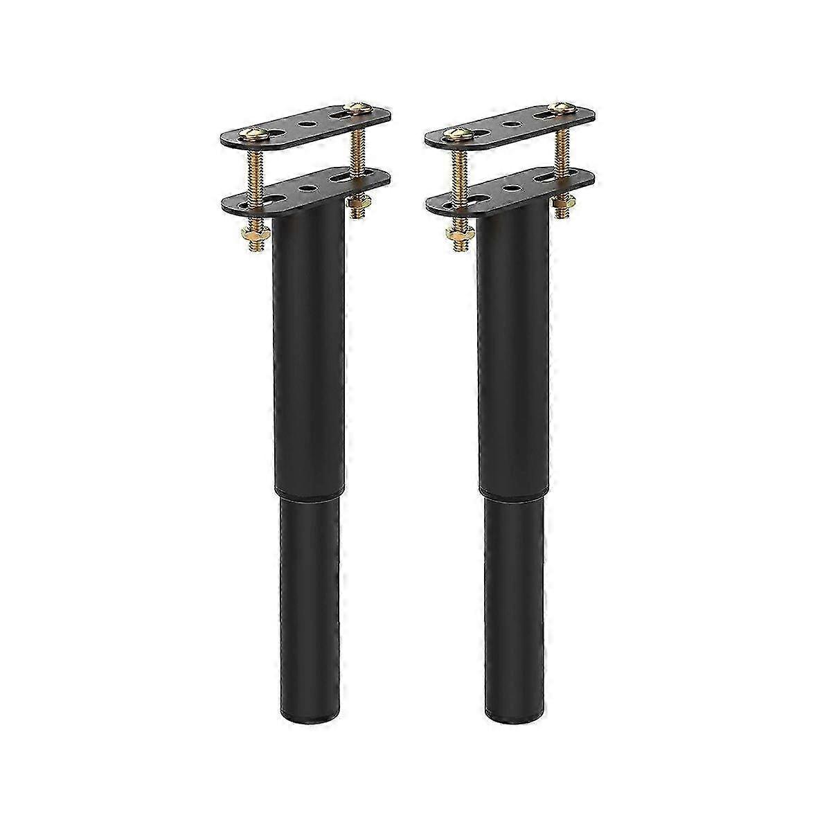 2PCS Adjustable Metal Bed Frame Support Legs (7-13.5 Inch), Heavy Support Leg for Bed Frame Center Slats