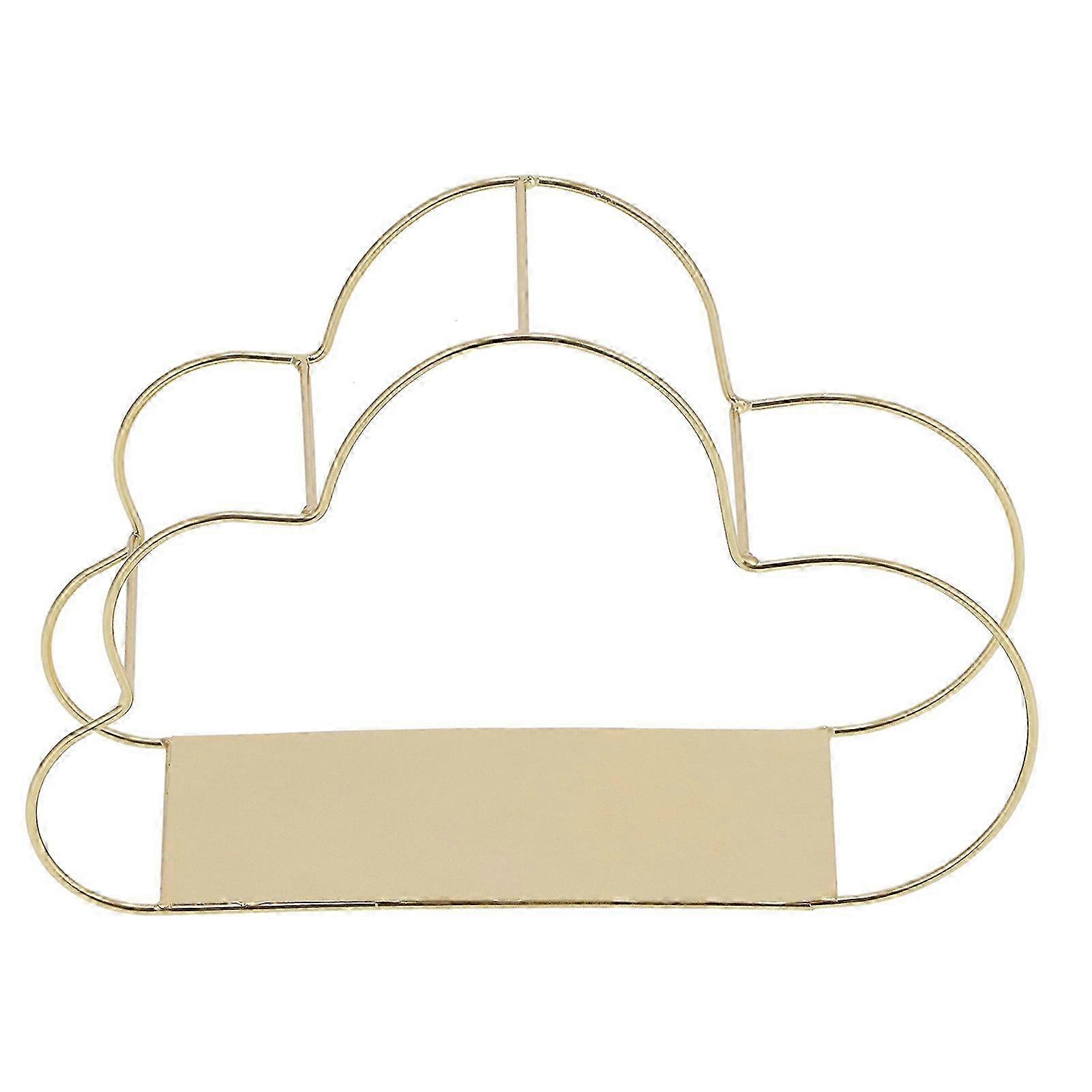 Wall Mounted Floating Shelves Cloud Shape Iron Material Simple Design for Home Office and Children's Room