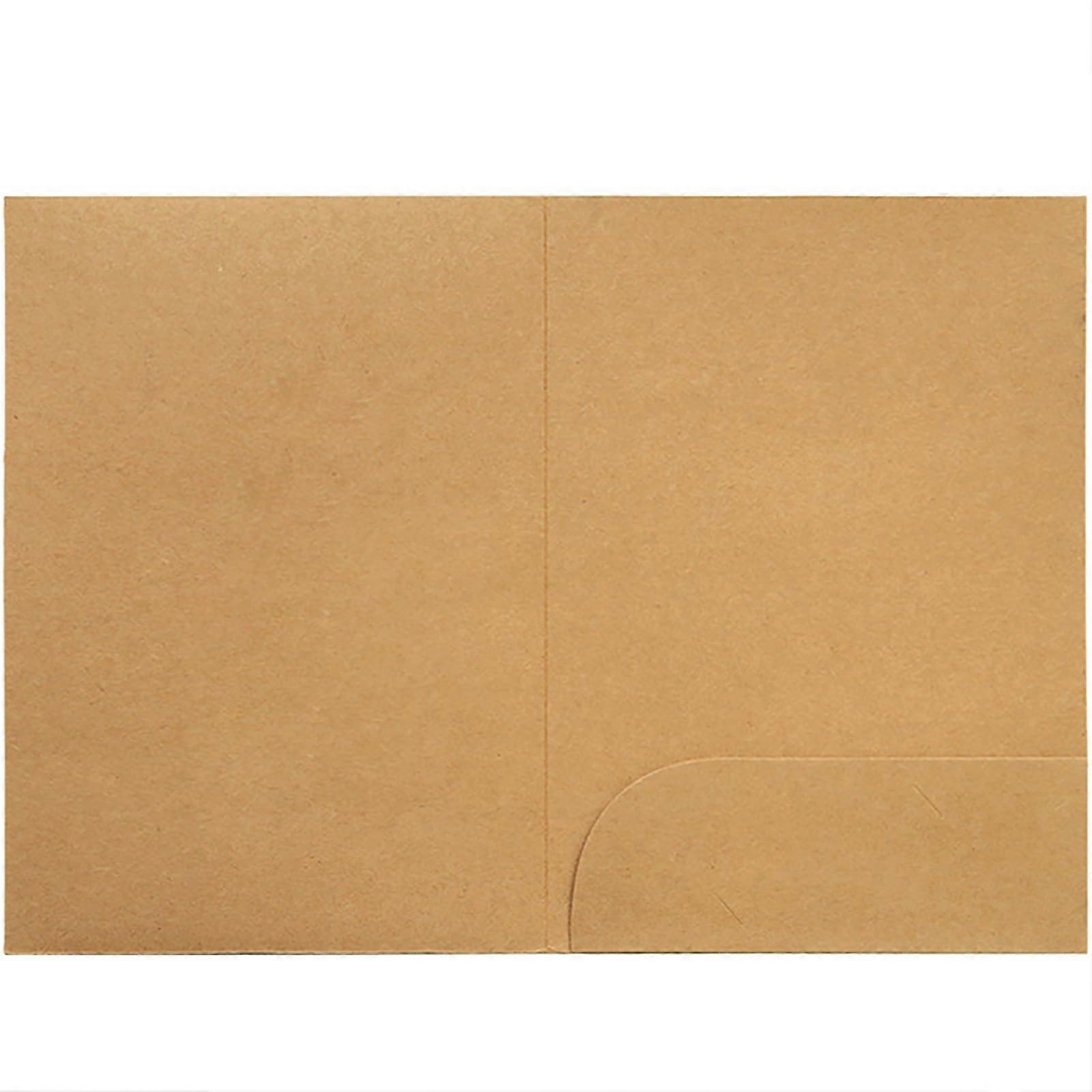 A4 Portfolios, Pack of 30, Kraft Paper Folders for Offices, Schools, Office Workers