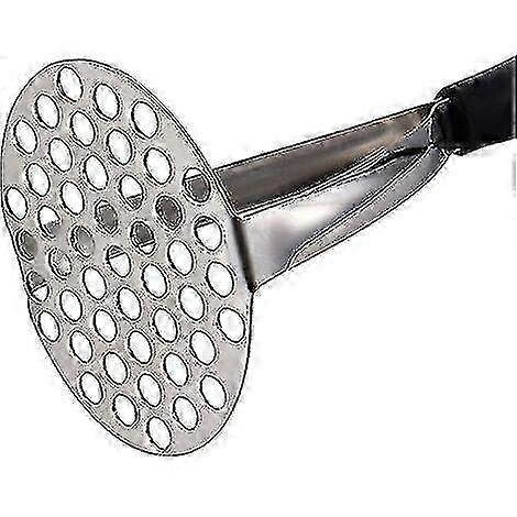 Fruit Vegetable Press, Puree Maker with Anti-Slip Silicone Handle - Silver