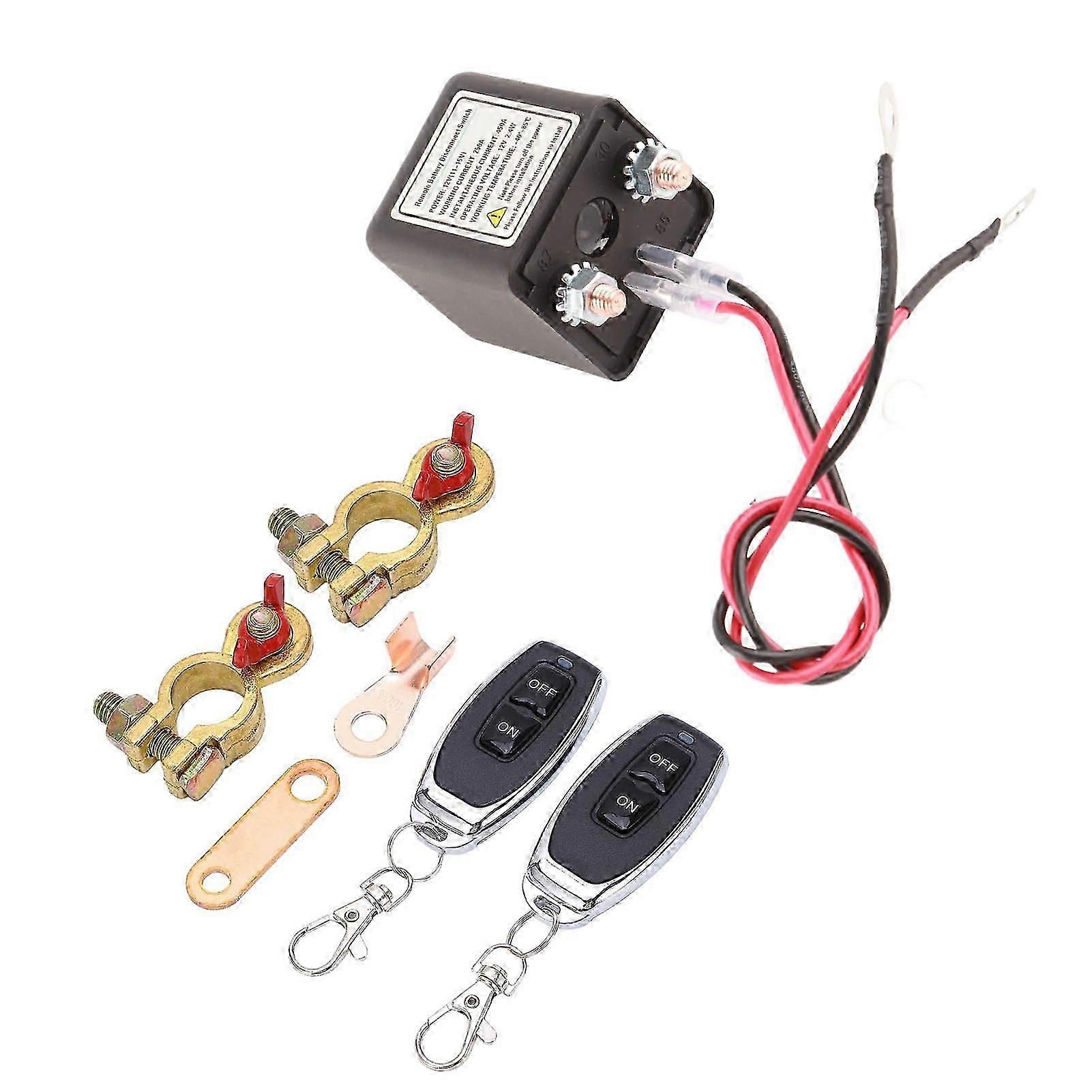 Remote Battery Disconnect Switch 12V 250A Upgraded Long Distance Control Prevent Battery From Draining
