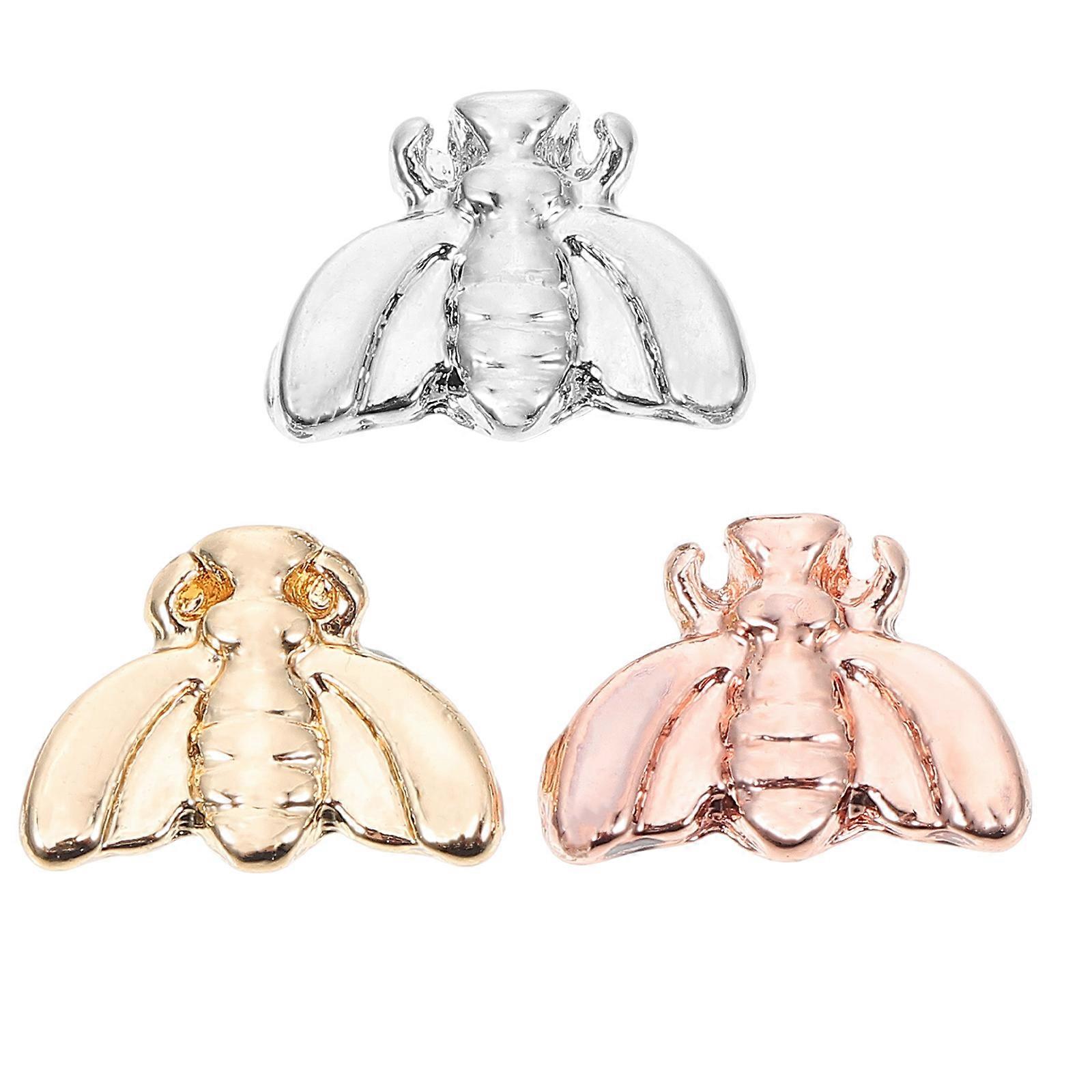 3pcs Bee Shape Decorative Buckles for Watch Bands – Durable Silicone Charms for Watch Strap Accessories for Friends and Family