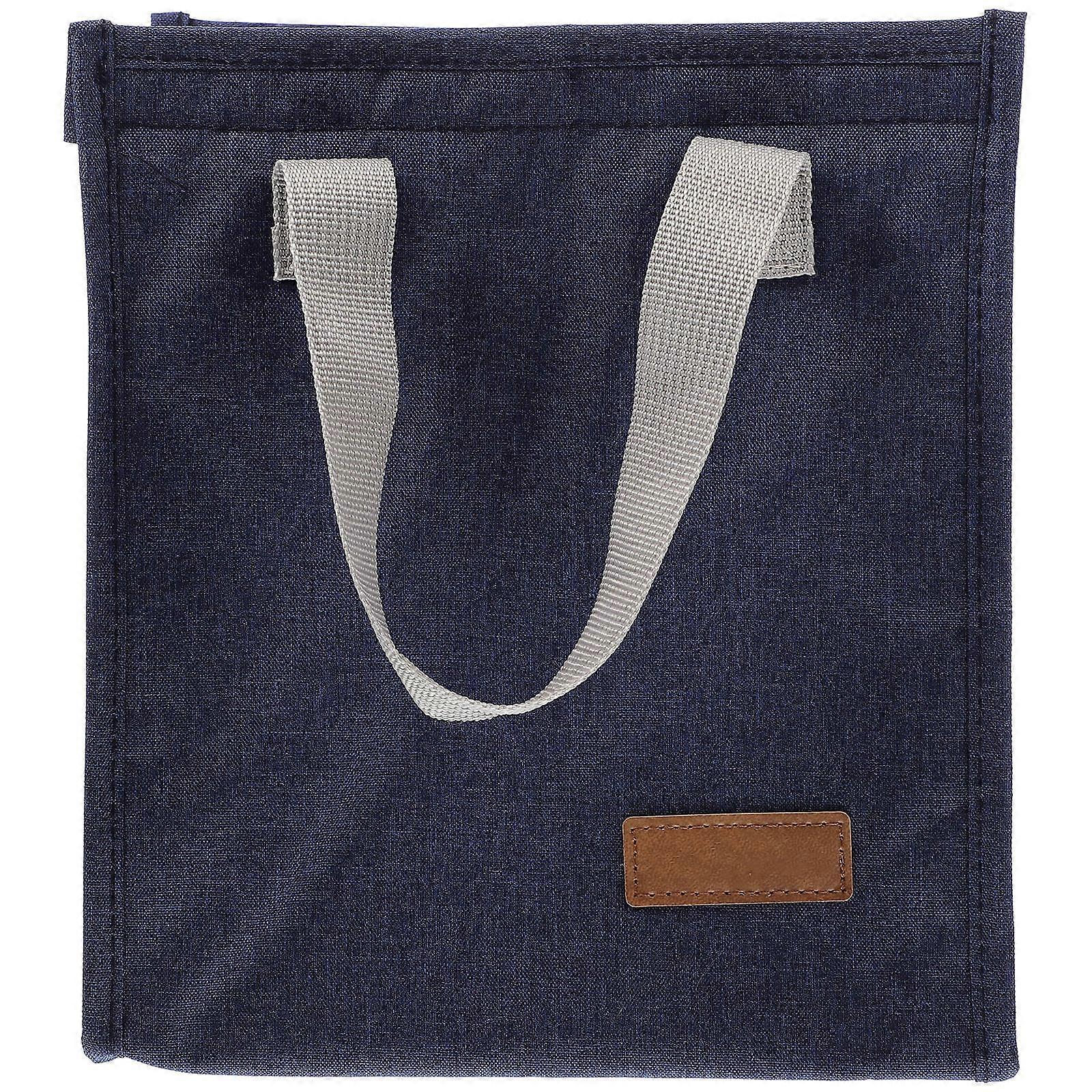 Food Carrying Pouch Rectangular Soft Sided Lunch Bag College Picnics Adults 10×8.9×5.1in 1Pcs