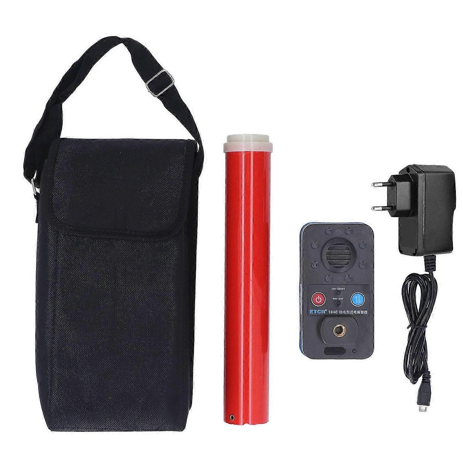 Waterproof Voltage Induction Alarm Non Contact High Low Voltage Detector with Vibration Light Buzzer ETCR1840 100240V EU Plug