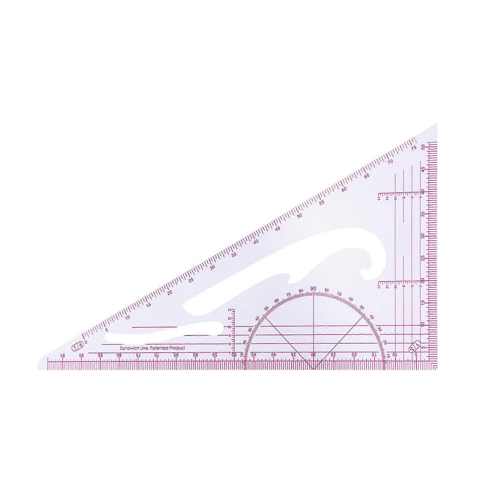 Patchwork Linear Multifunctional Plastic Quilt Ruler Measuring Tool for Sewing and Quilting Projects