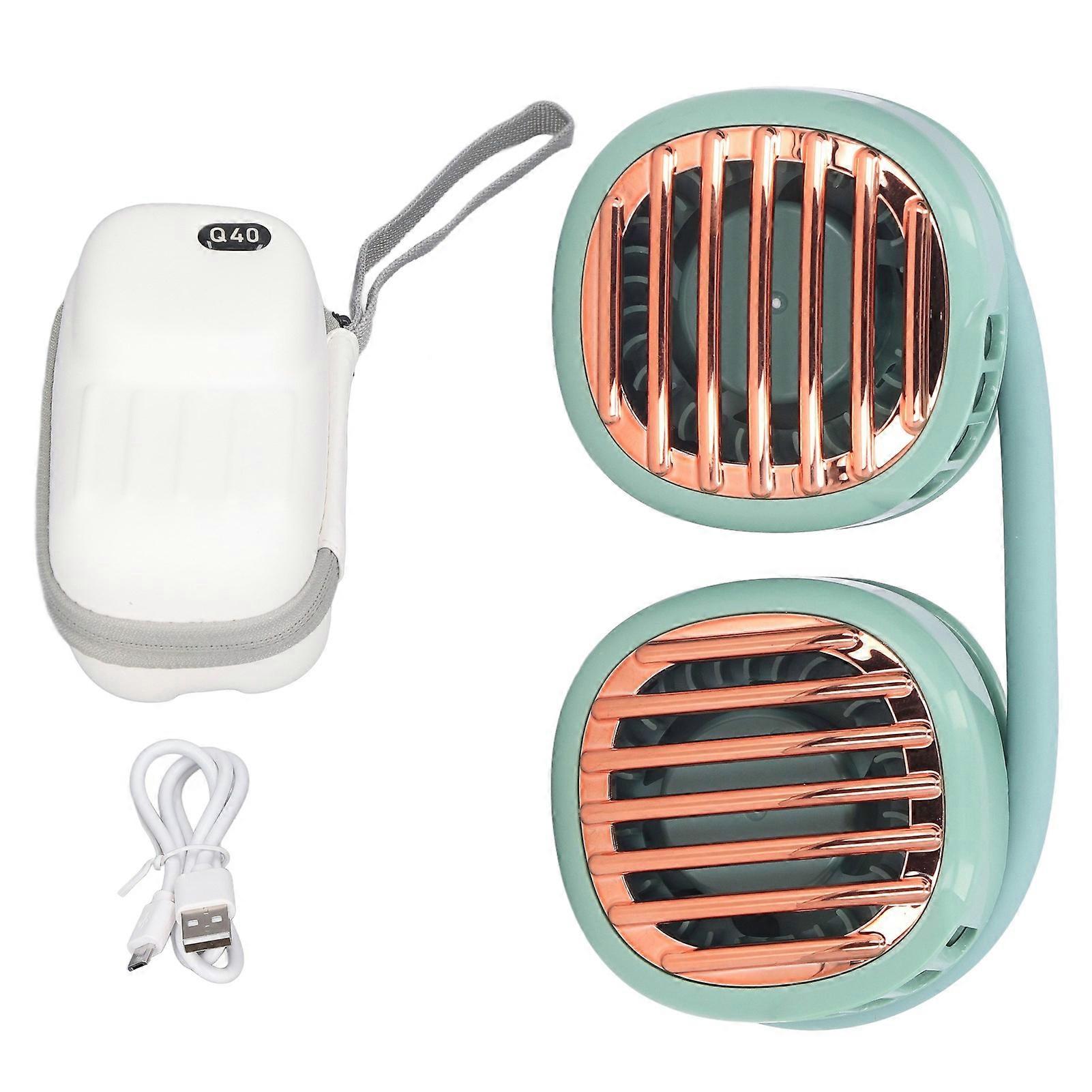 Four Wind Speed Folding Portable Retractable Rotatable 1800mAh Battery Hands Free Hanging Neck Fan