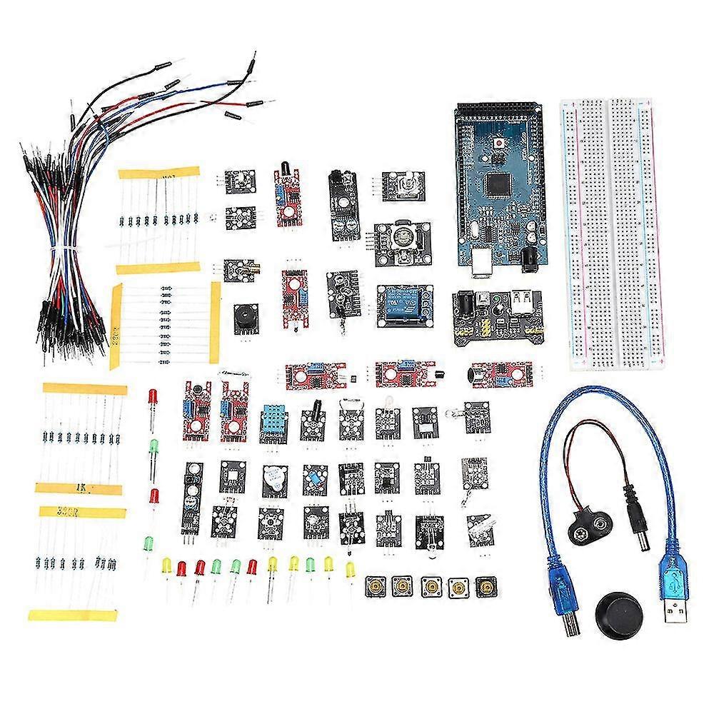 Fai da te Mega 2560 R3 Hc-sr04 Scheda di sviluppo 37 in 1 Kit sensore Geekcreit per Arduino SZRH A-G 1549